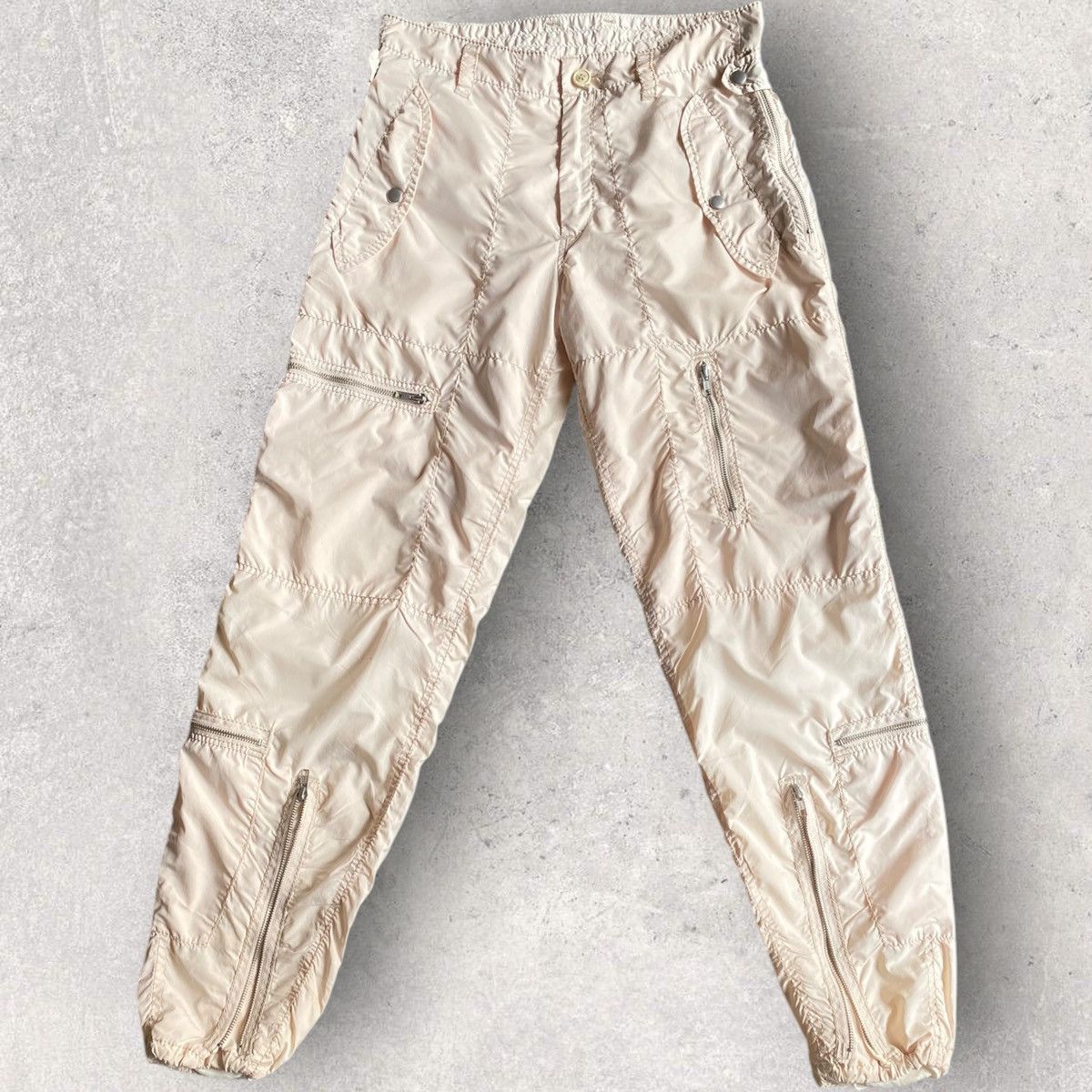 Issey Miyake Pale Pink Nylon Parachute Pants