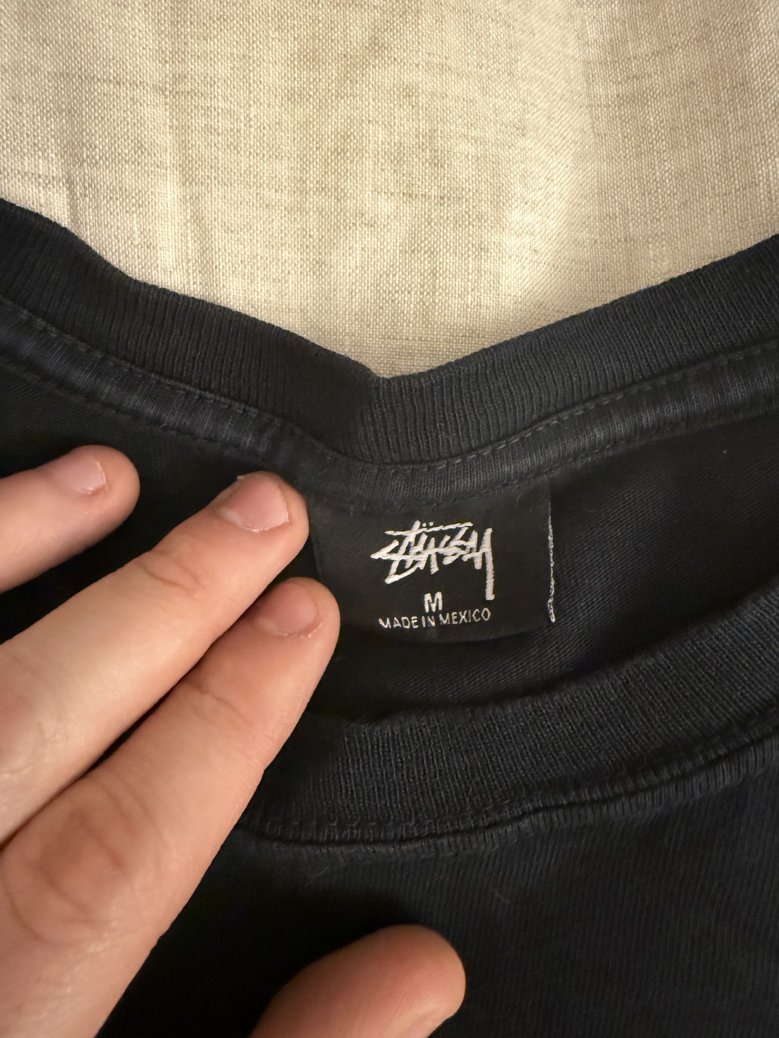 Our Legacy × Stussy Stussy x Our Legacy Workshop - Black Tee Sz M Size US M / EU 48-50 / 2 - 2 Thumbnail