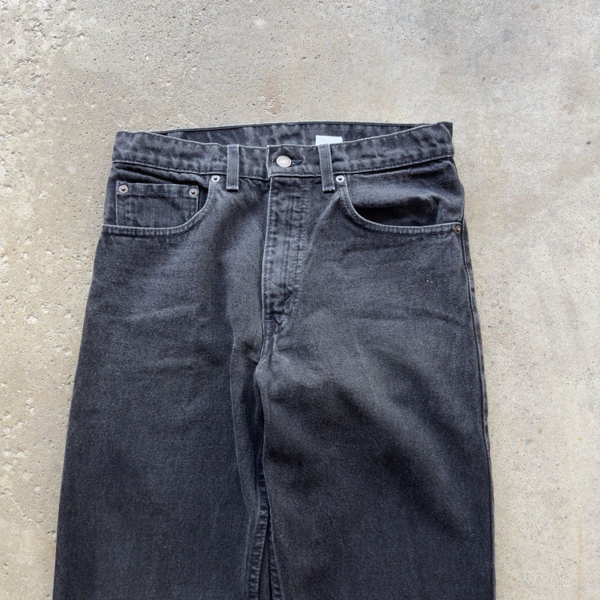 Faded Black Levi's 550 Jeans ERD Grunge Thrashed Skater