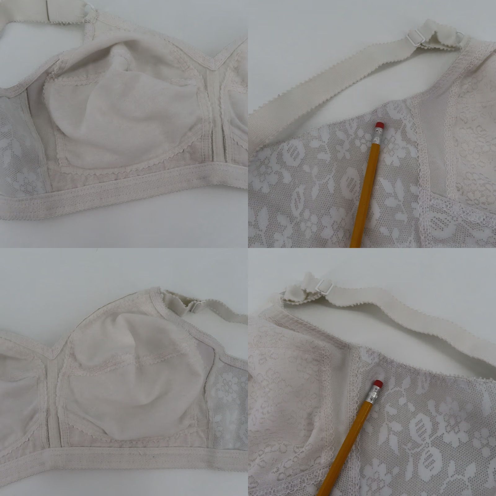 Vintage Playtex 38D 18 Hour Sensational Support Wirefree Bra 0027 White Women Unlined T-Shirt Cup D Size ONE SIZE - 8 Thumbnail