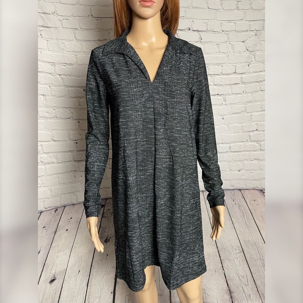 Mango NWT New Mango V-Neck Collared Long Sleeve Dress Size 4 Size S / US 4 / IT 40 - 3 Thumbnail