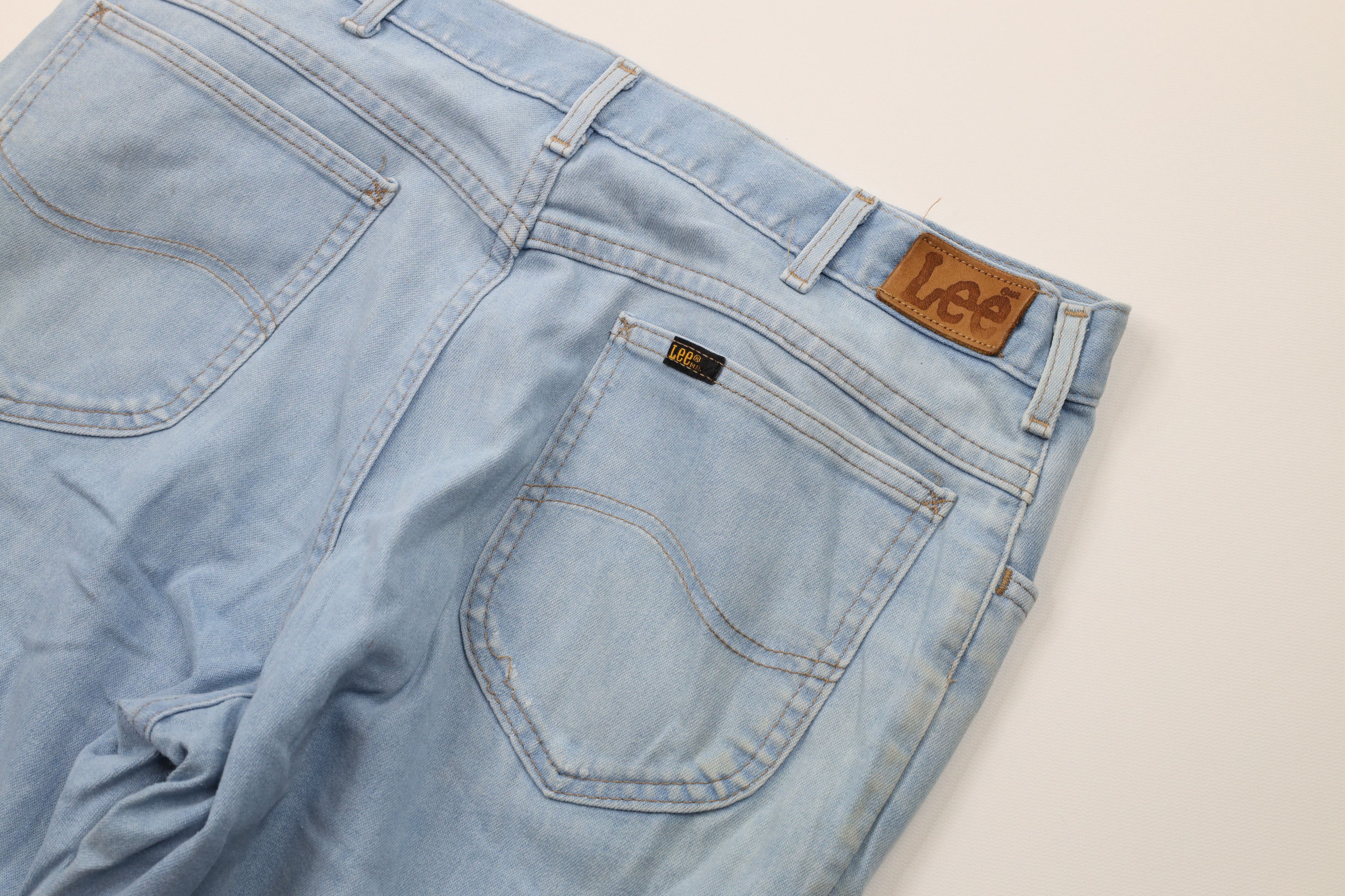 Vintage Vintage 90s Lee Flared Bootcut Denim Jeans Pants Blue USA Size US 34 / EU 50 - 15 Thumbnail