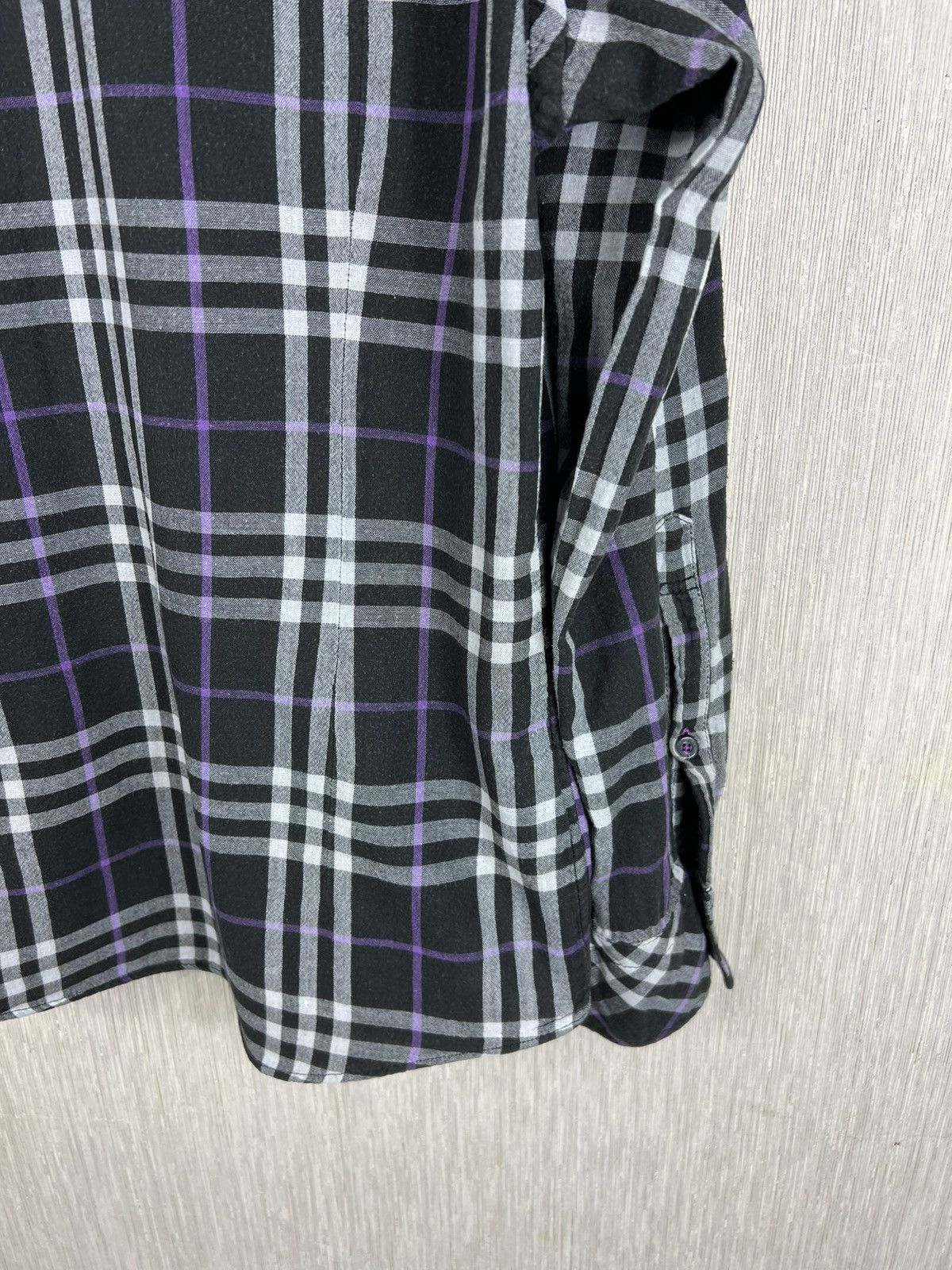Burberry Vintage Burberry black label japanese brand checked shirt Size US M / EU 48-50 / 2 - 18 Thumbnail