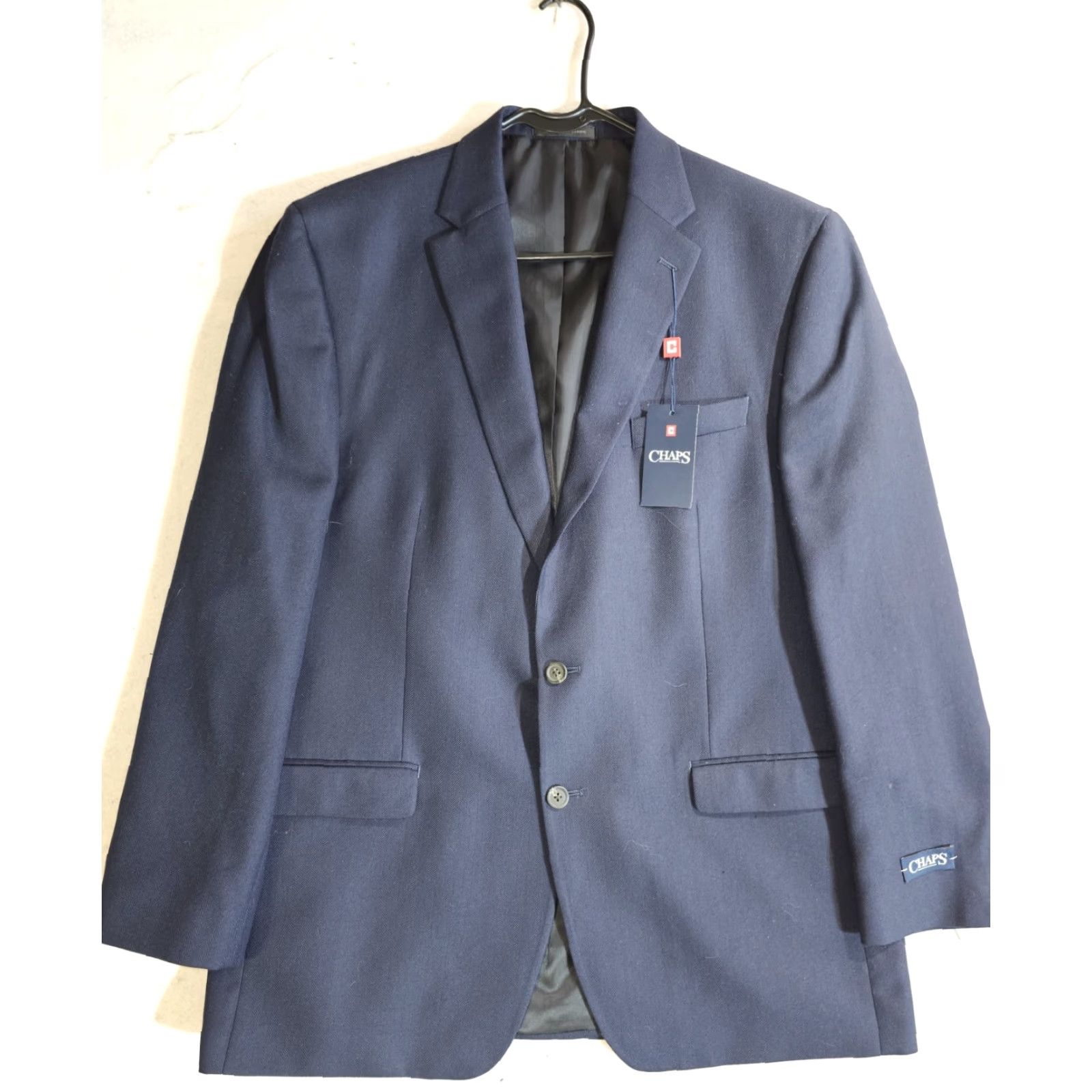 Chaps NWTs CHAPS by RALPH LAUREN Signature 2-Button Blazer Suit Coat Mens Size 46 Long Blue MSRP 175.00 Size 46R - 2 Thumbnail