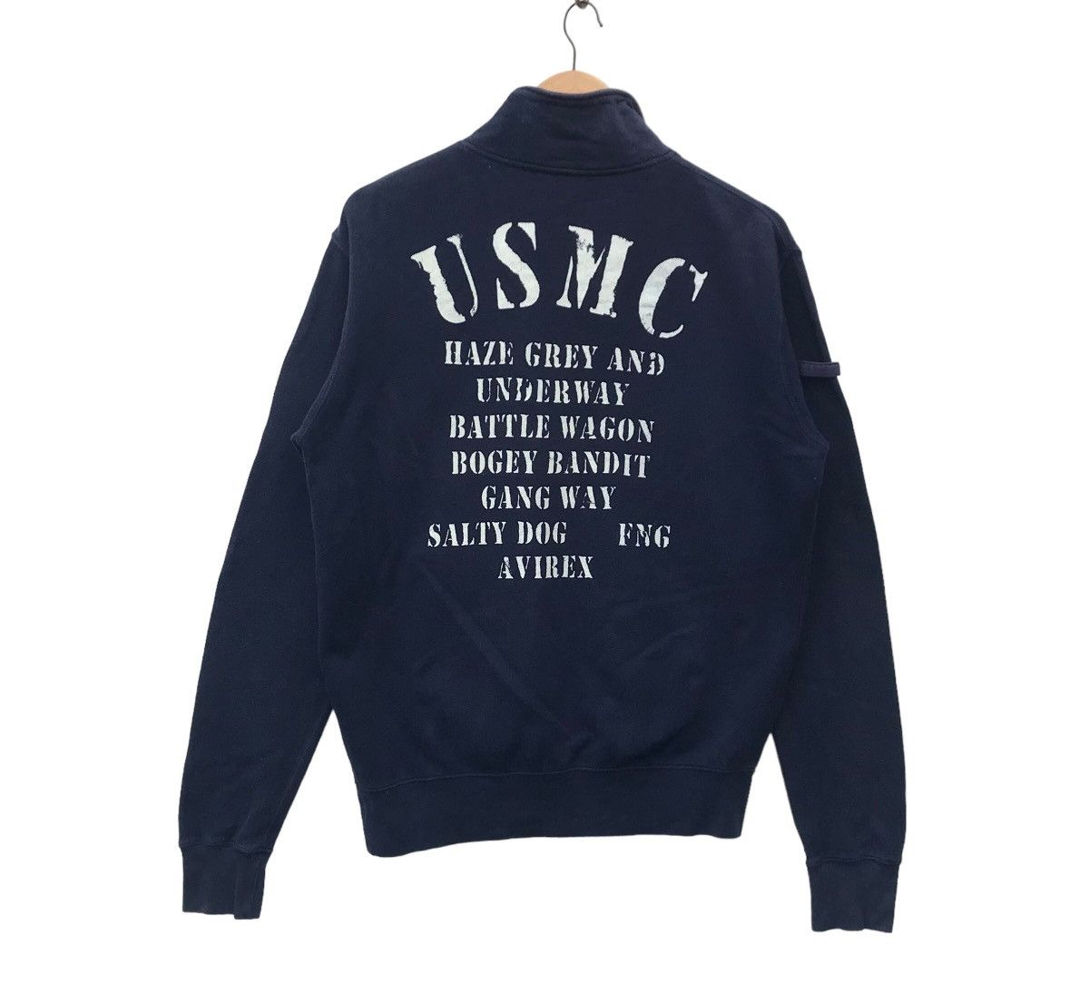 Avirex USMC Marine Academy Faded Sweater