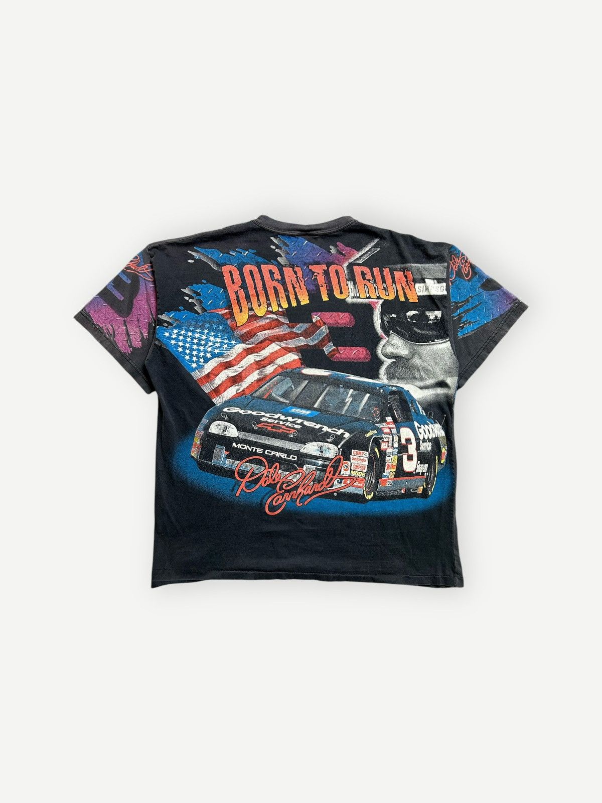 NASCAR × Vintage Vintage 90s NASCAR Dale Earnhardt AOP Tee Size US XL / EU 56 / 4 - 9 Thumbnail