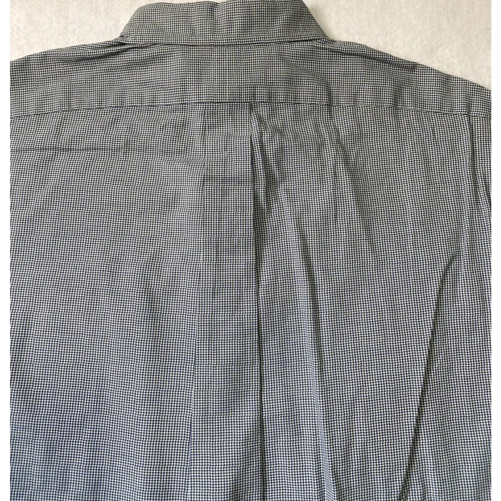 Polo Ralph Lauren Polo Ralph Lauren Button Dress Shirt Men’s Size L Blue Micro Check / 25-2 Dress Shirt Mens L Blue Pattern Dot / Button-Down Collar Vintage: No Size 42R - 8 Thumbnail