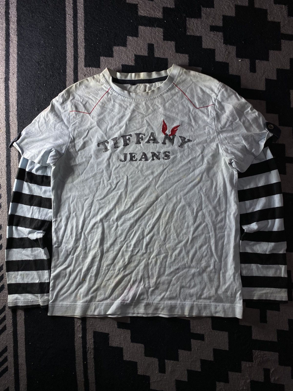 PPFM Vintage tiffany jeans double layers hybrid longsleeve tshirt Size US M / EU 48-50 / 2 - 1 Thumbnail