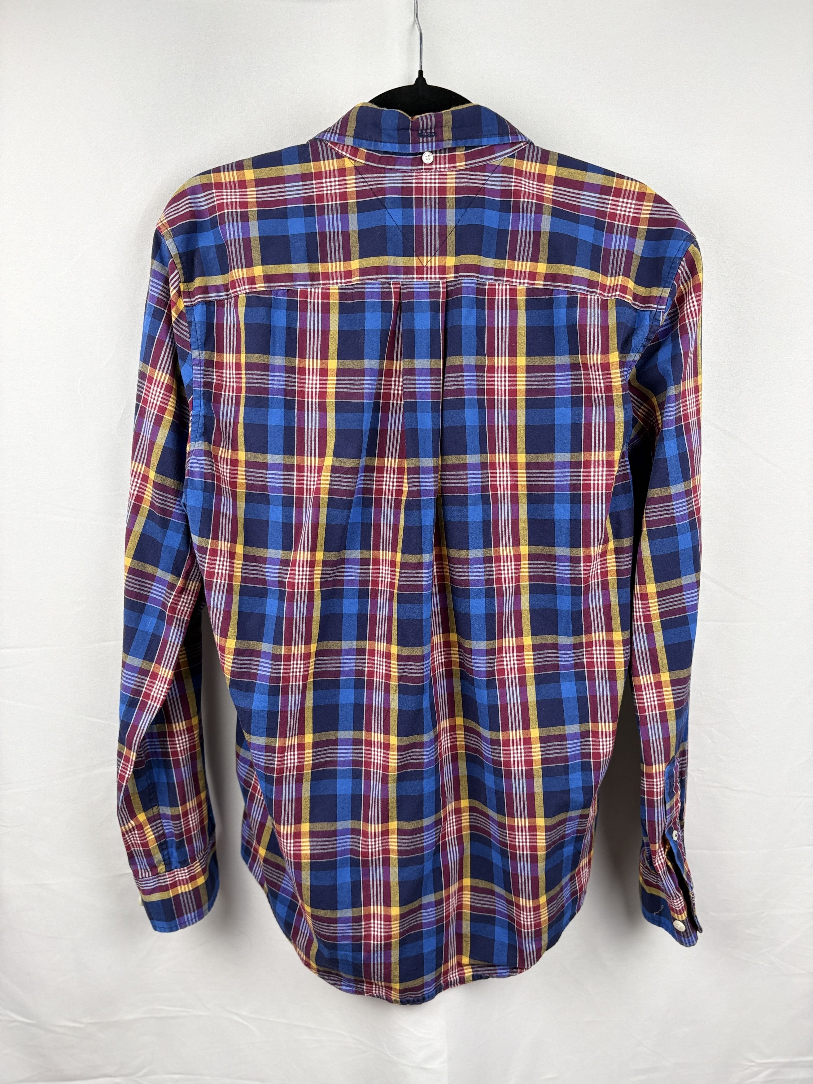Tommy Hilfiger Tommy Hilfiger Plaid Shirt Medium Red Blue Button Down Size US M / EU 48-50 / 2 - 2 Thumbnail