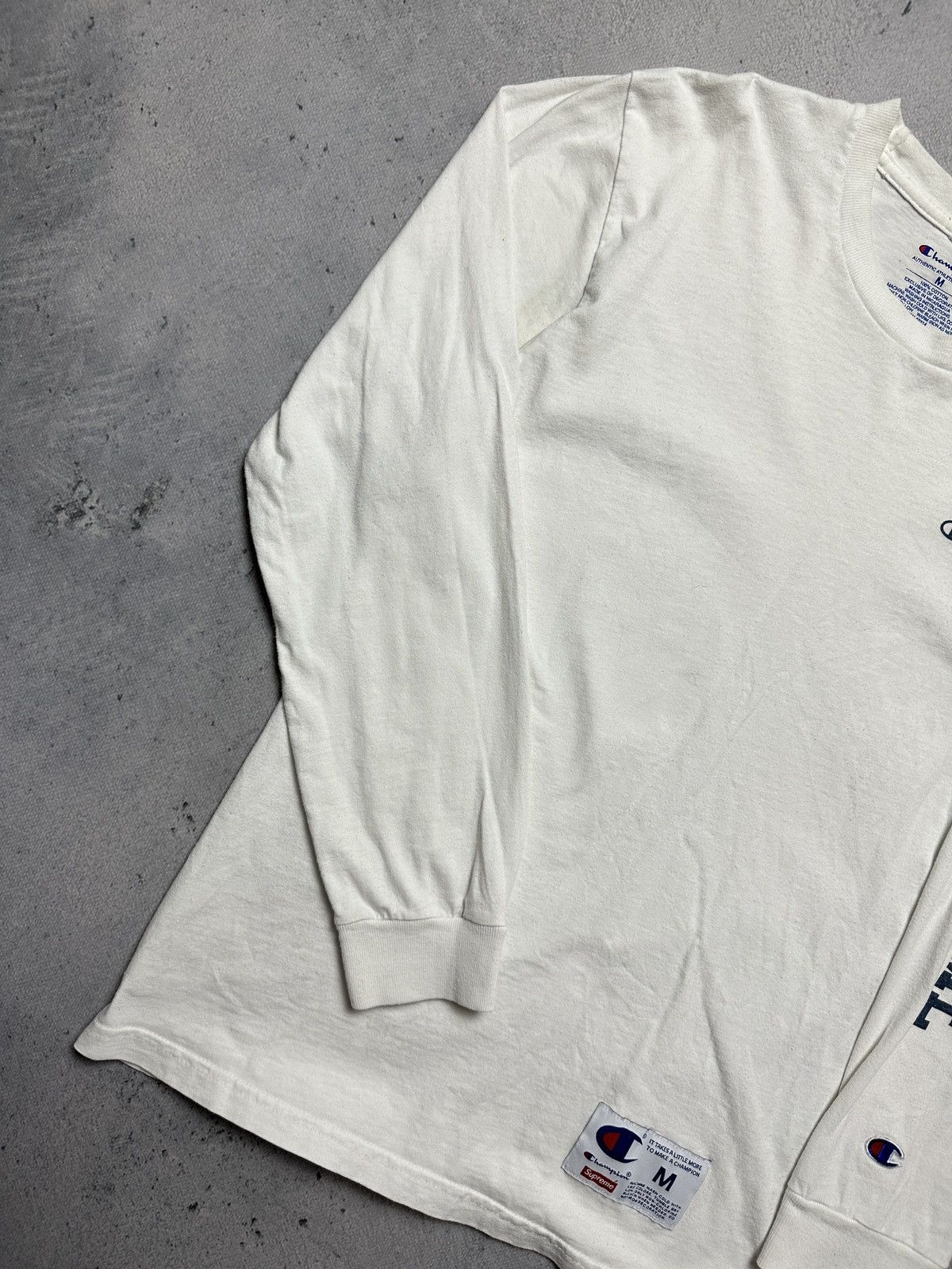 Champion × Supreme Supreme Champion Long Sleeve Stacked C Tee Size US M / EU 48-50 / 2 - 2 Thumbnail
