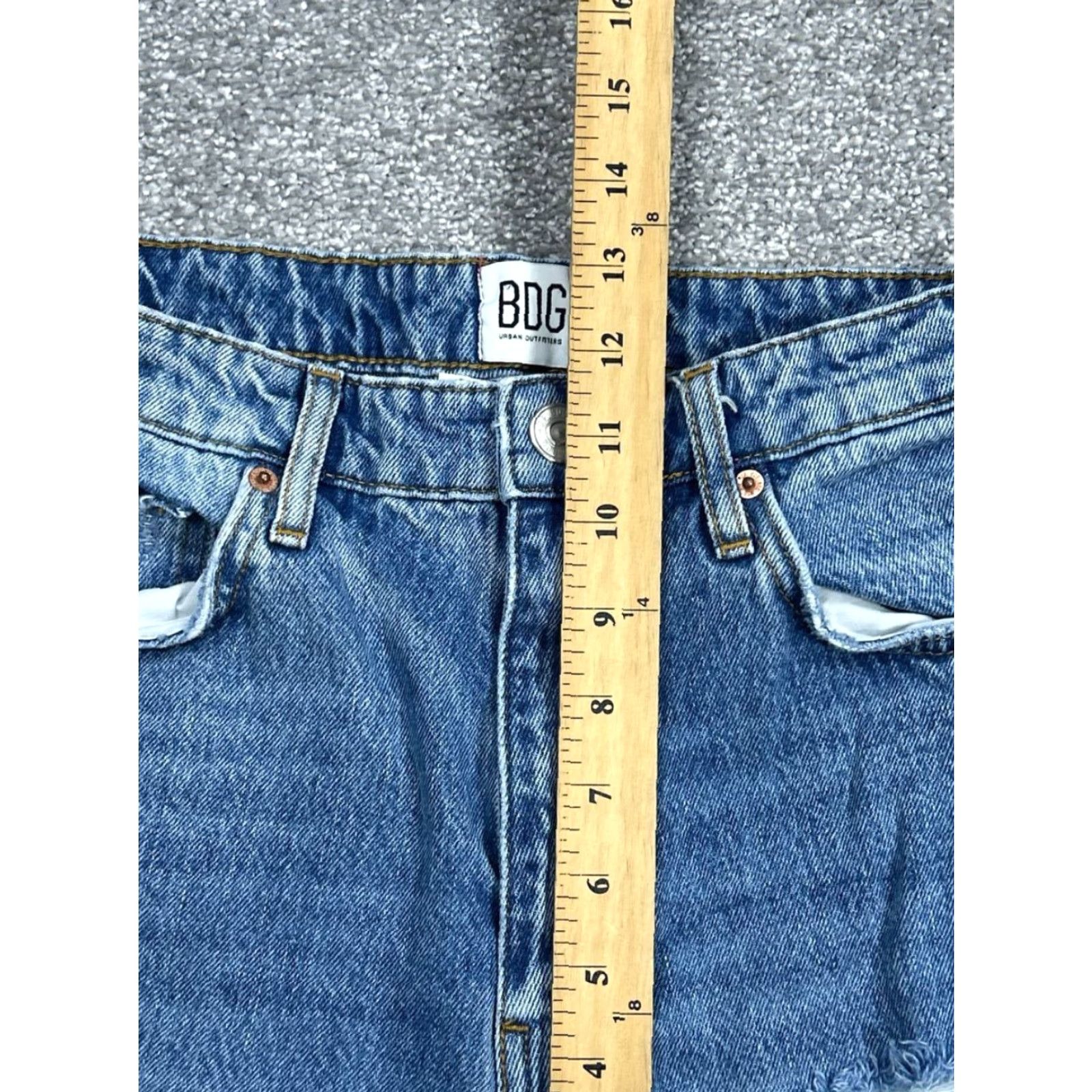 Urban Outfitters VINTAGE Urban Outfitters Jeans Womens 27 High Rise Straight Light Wash Denim Boyfriend Style Size 27" / US 4 / IT 40 - 4 Thumbnail