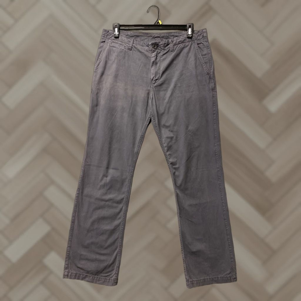 Bonobos BONOBOS Slim Tapered Chino Pants Mens 34x32 Dark Gray Zip Flat Front Regular Rise 10-12 Zip 34 in 32 in Cotton Size US 34 / EU 50 - 1 Thumbnail
