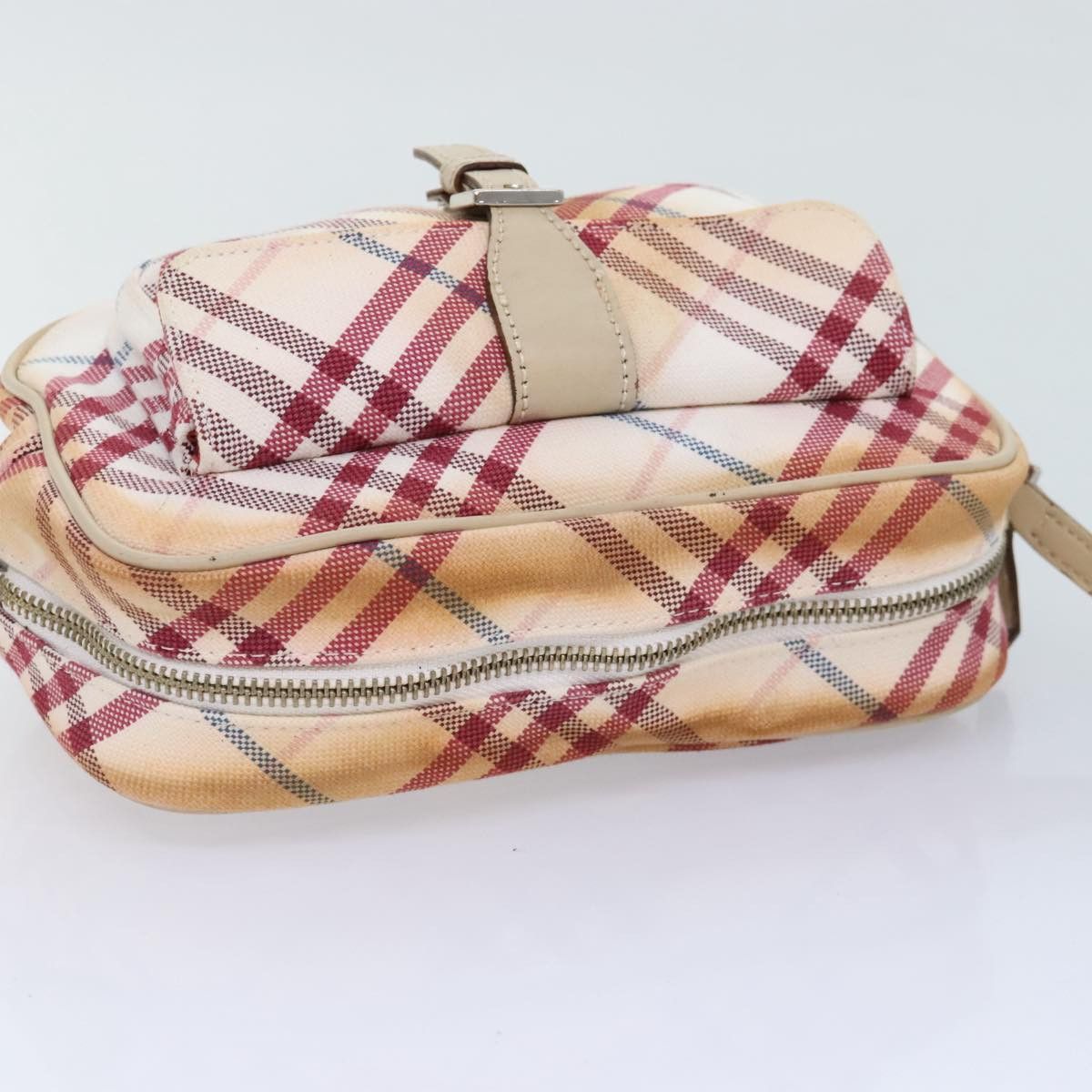 Burberry Burberry Nova Check Blue Label Shoulder Bag Canvas White Red Size ONE SIZE - 6 Thumbnail