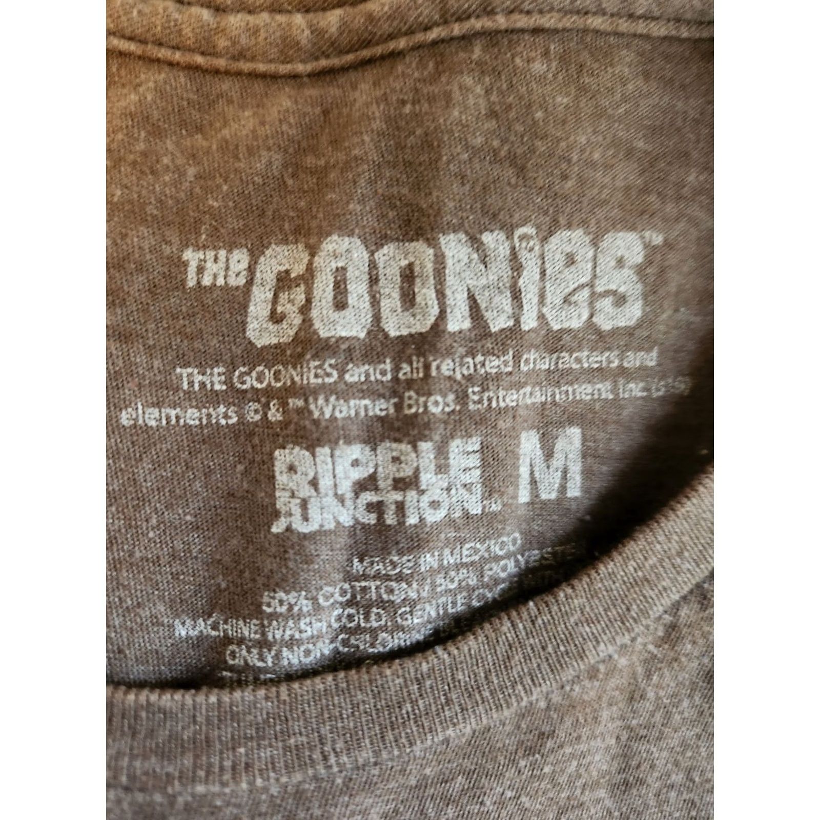 Ripple Junction Ripple Junction The Goonies T-Shirt Brown Adult Medium Movie Logo Short Sleeve Size US M / EU 48-50 / 2 - 2 Thumbnail