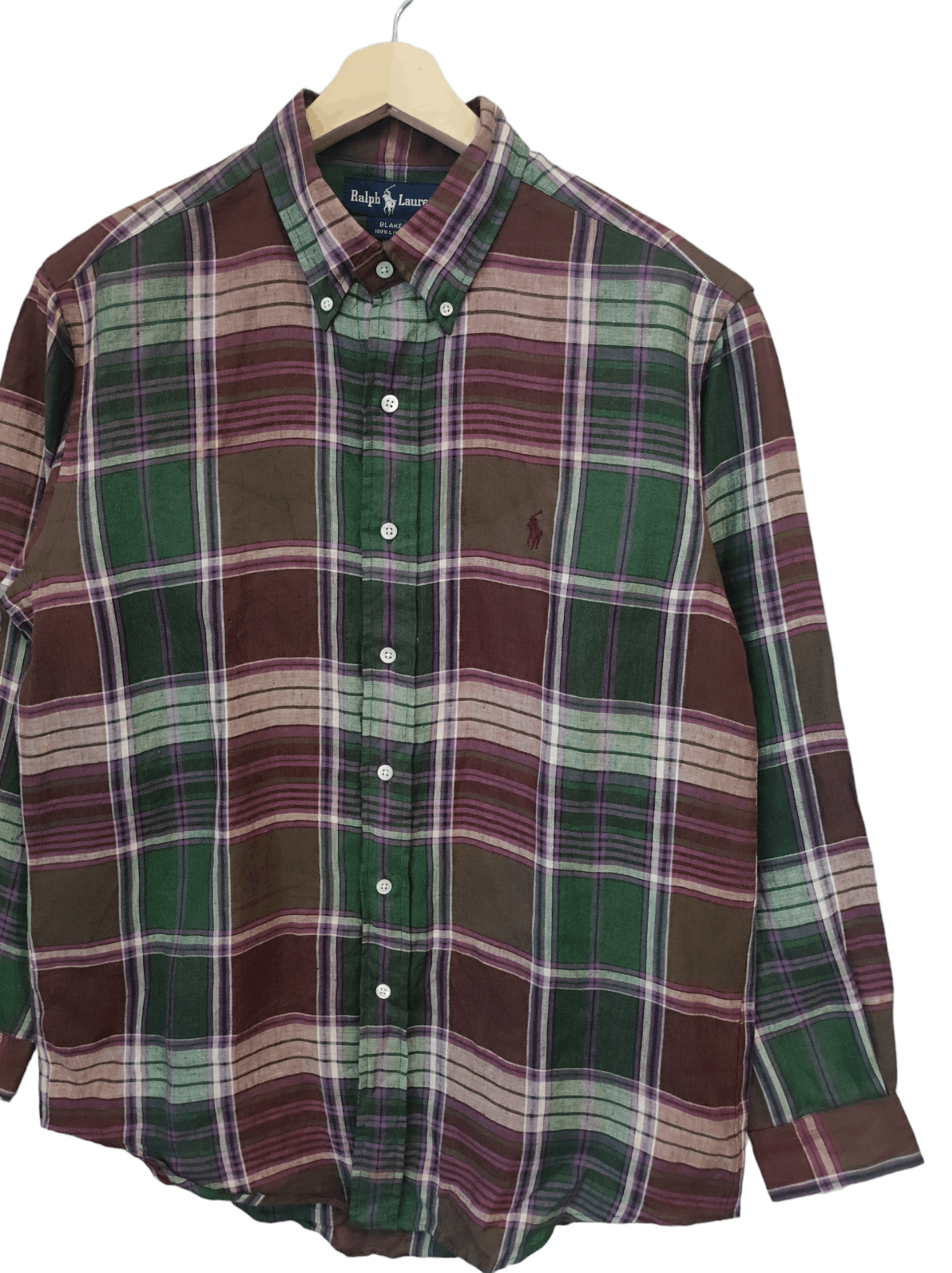 Polo Ralph Lauren × Vintage Vintage 90s Polo Ralph Lauren Line easy shirt PRL Size US L / EU 52-54 / 3 - 2 Thumbnail