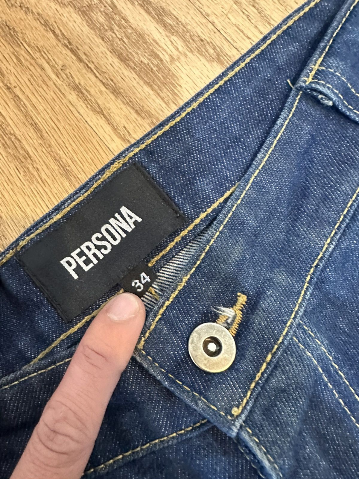 Other Persona IV Double Knee Denim (Worn by Playboi Carti) Size US 34 / EU 50 - 2 Thumbnail