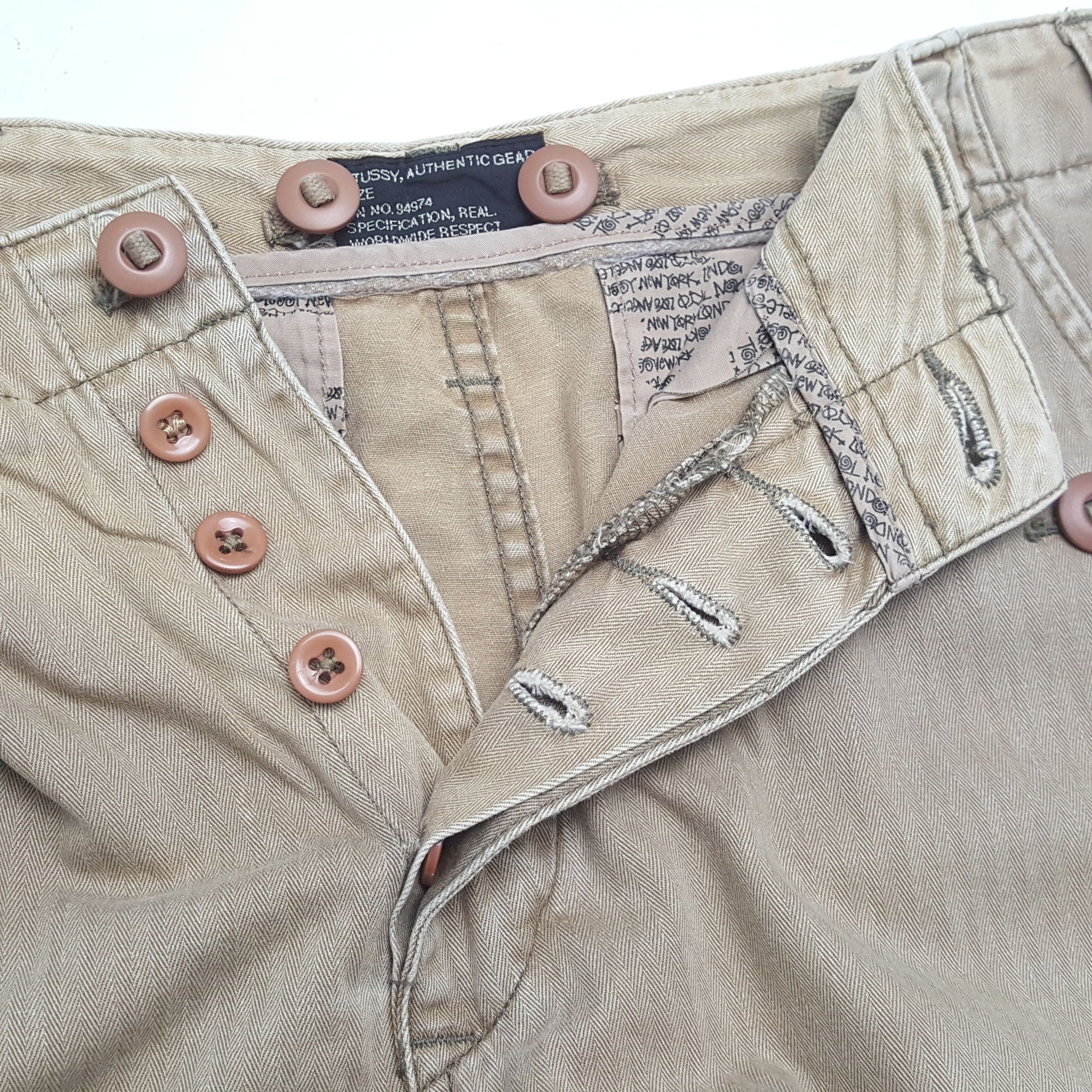 Stussy × Vintage Vintage STUSSY American Streetwear Skateboard Shorts Pants Size US 30 / EU 46 - 9 Thumbnail