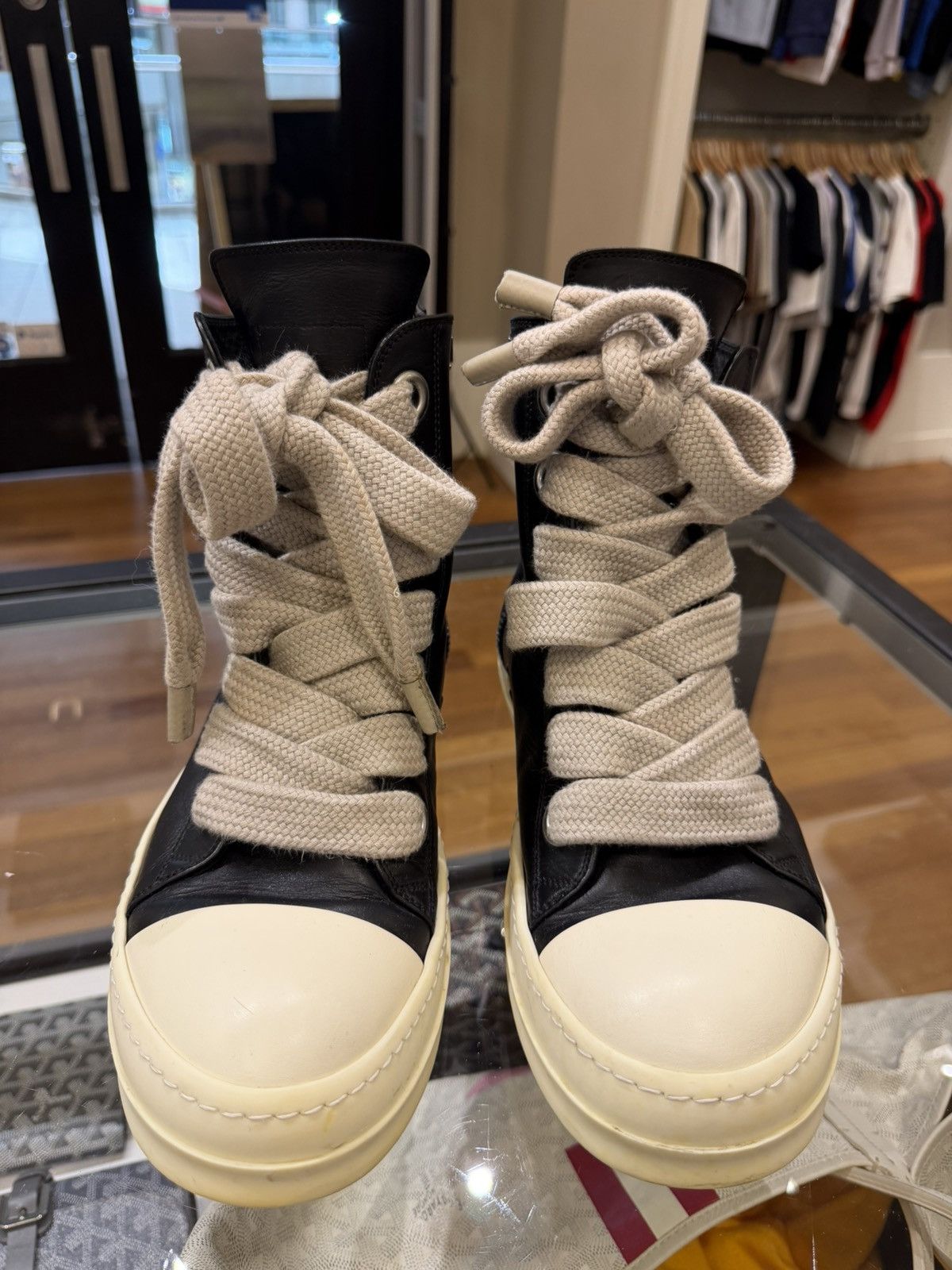 Rick Owens Rick Owens JumboLace Ramone High Top Sneakers Size US 9 / EU 42 - 5 Thumbnail