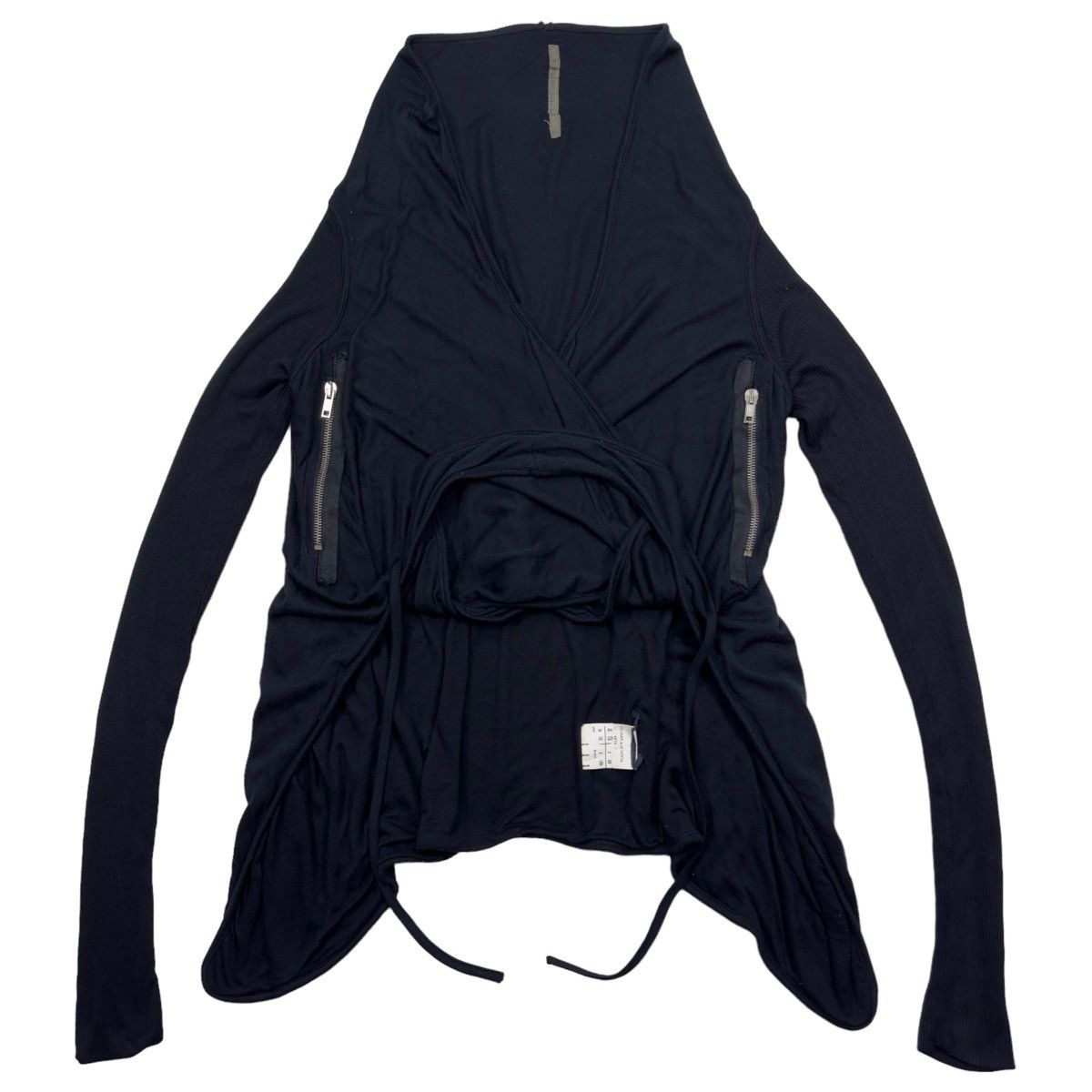 Rick Owens Rick Owens Double Layered Avant Garde Cardigan Size S black Size US S / EU 44-46 / 1 - 3 Thumbnail