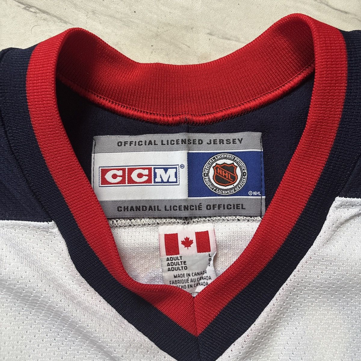 Ccm 2001 Columbus Blue Jacket Rostislav Klesla Hockey Jersey Size US L / EU 52-54 / 3 - 2 Thumbnail