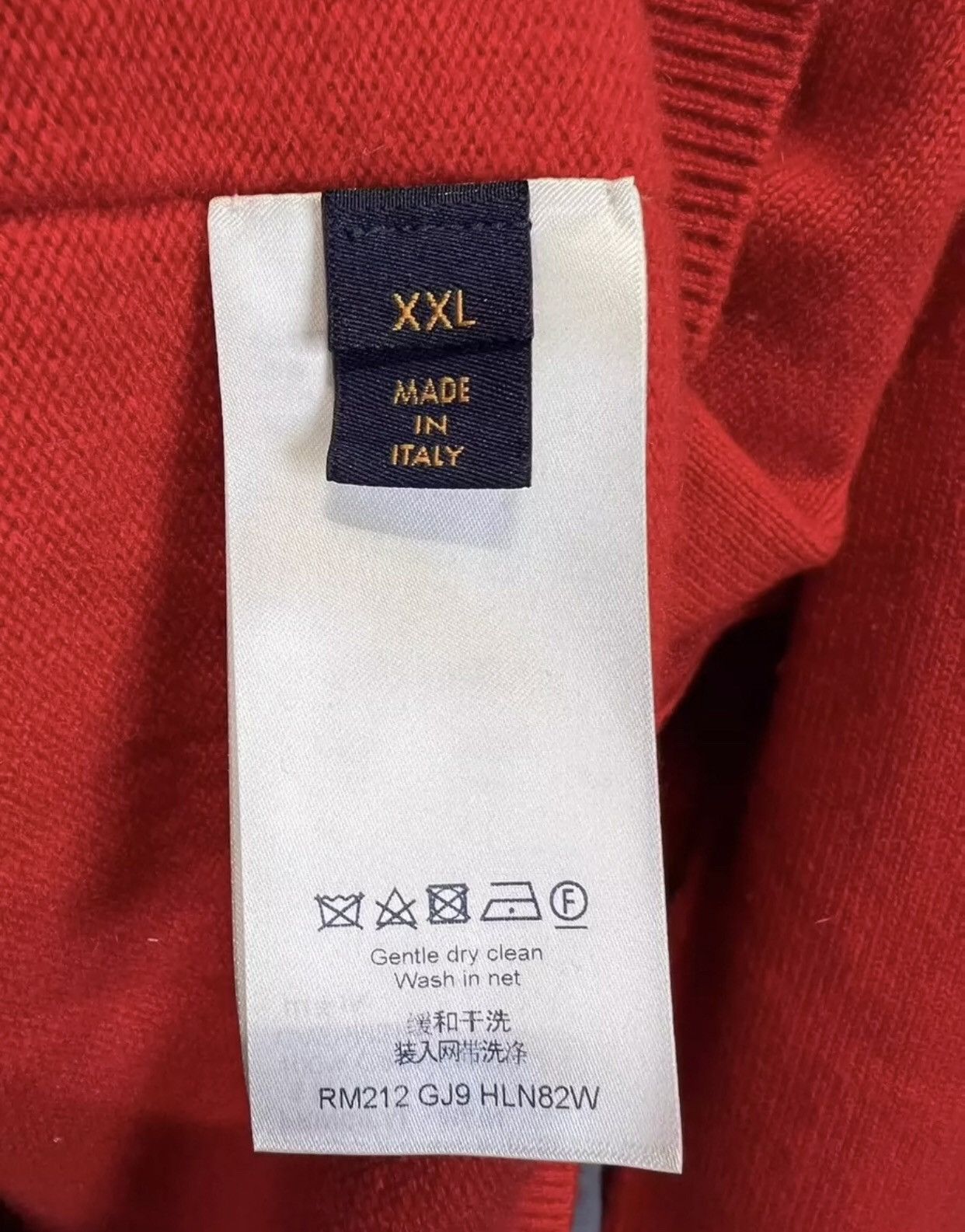 Louis Vuitton LOUIS VUITTON LV Sleeve Logo Cashmere Sweater 2412-Nextarrow Size US XXL / EU 58 / 5 - 6 Thumbnail
