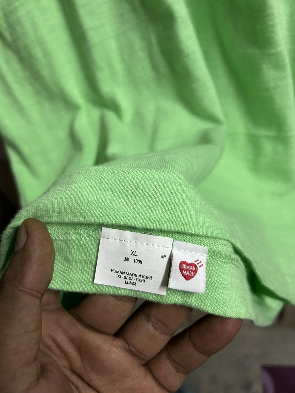 Human Made Archival Heart Logo Mint Green Slub Tee Size US XL / EU 56 / 4 - 9 Thumbnail