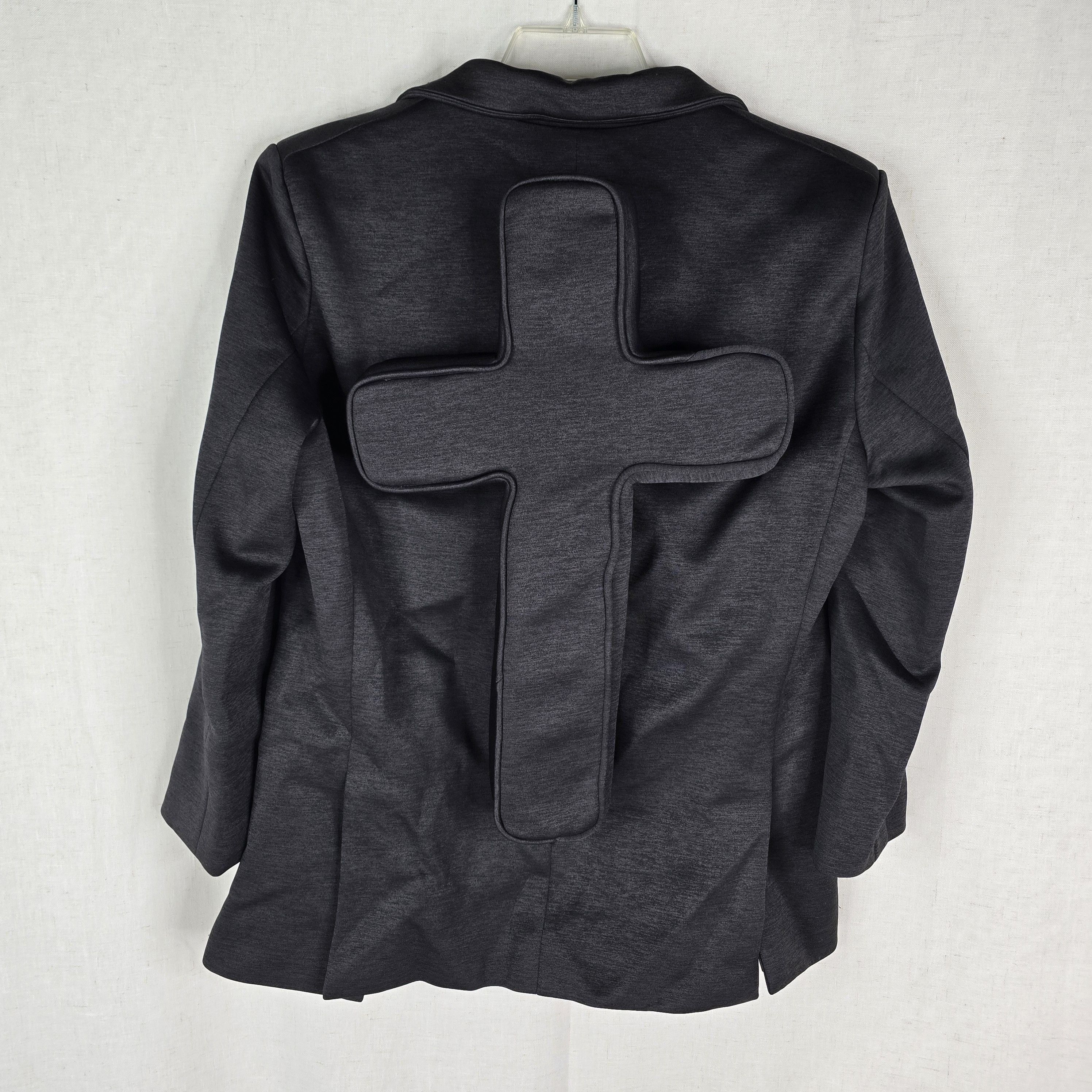 Seventh Heaven Seventh Heaven Mens Medium Black 3D Cross Jacket Blazer Size US M / EU 48-50 / 2 - 1 Thumbnail