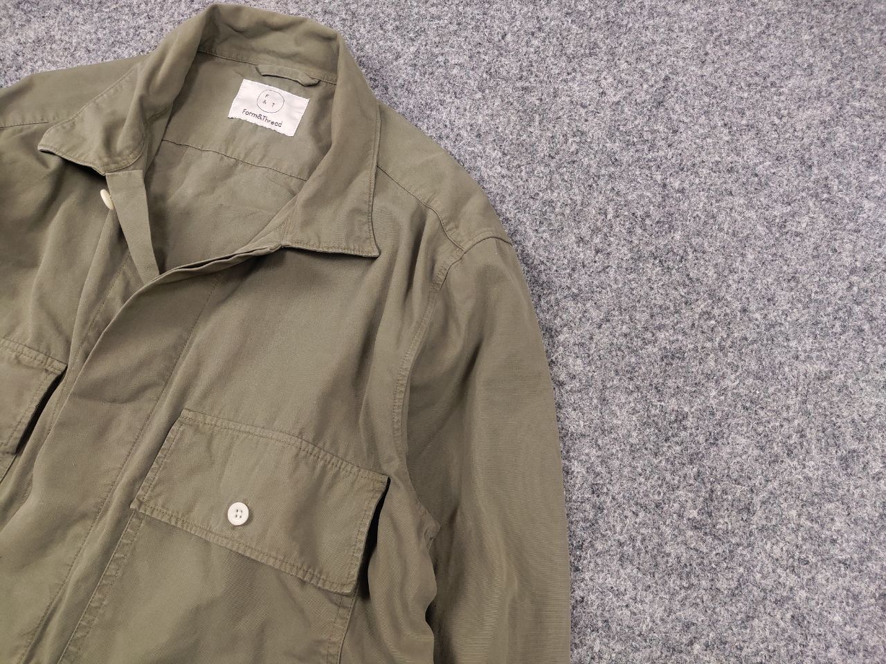 Japanese Brand Form & Thread Mens Overshirt Light Pocket Bottom Jacket Size US L / EU 52-54 / 3 - 4 Thumbnail