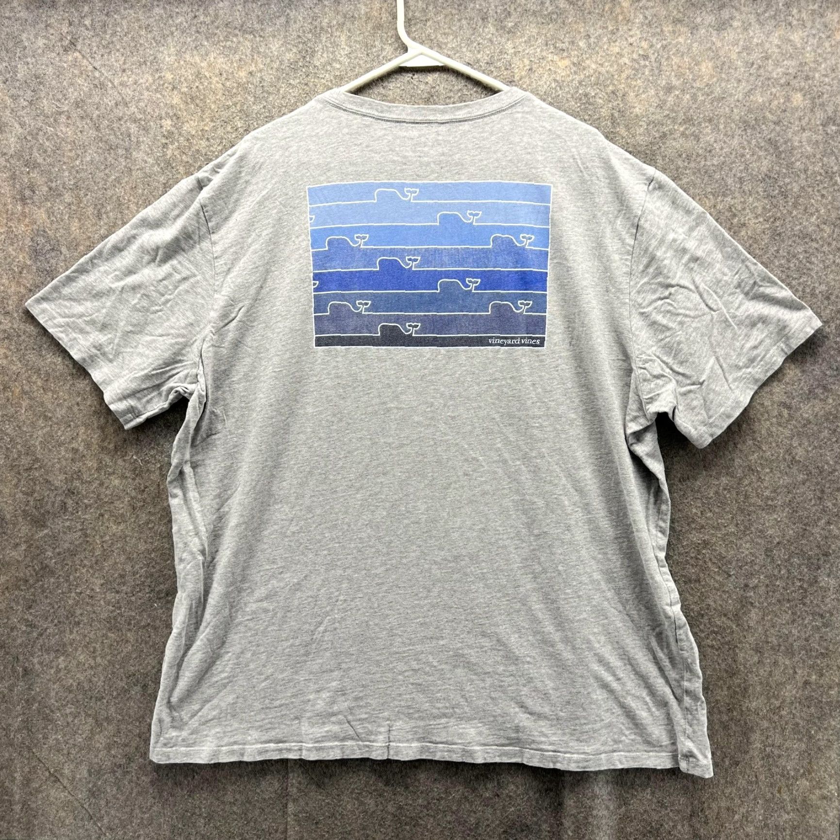 Vineyard Vines Vineyard Vines Shirt Men XXL Blue Gray Short Sleeve Crew Neck Cotton Whale Print T-Shirt Size US XXL / EU 58 / 5 - 3 Thumbnail