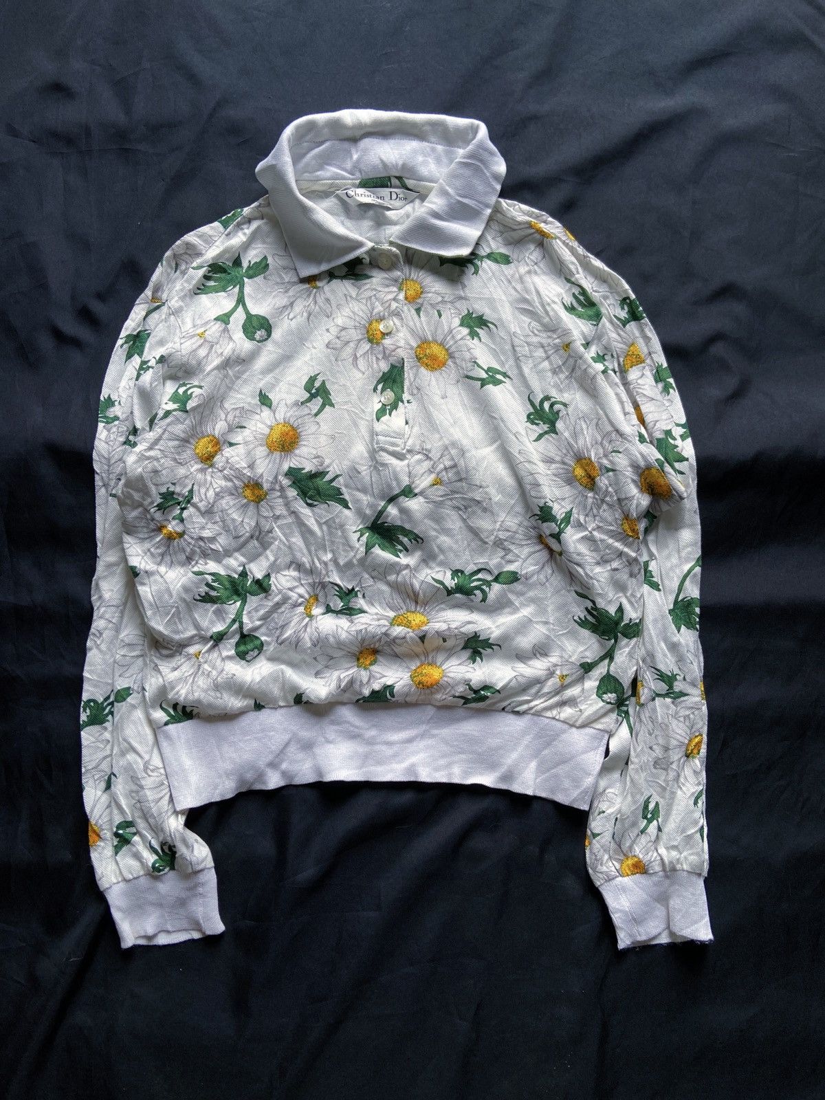 Christian Dior Monsieur CHRISTIAN DIOR FLOWERS POLO SHIRT Size S / US 4 / IT 40 - 1 Thumbnail