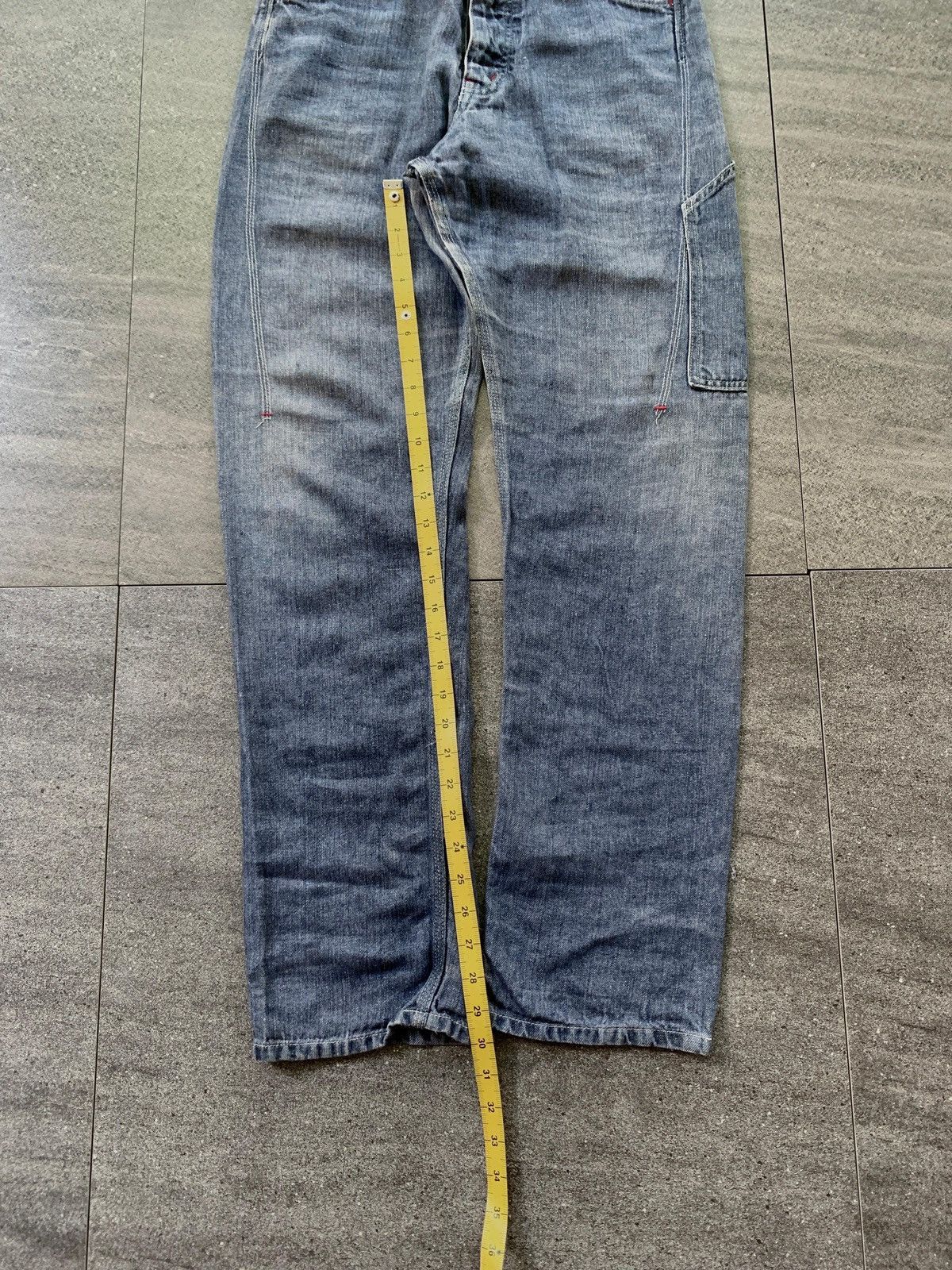 Junya Watanabe FREE TAX! Buckle Back Carpenter Linen Denim Pants Size US 31 - 17 Thumbnail