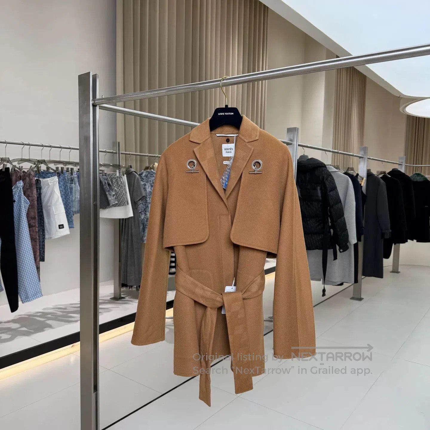 Hermes hermes removable cashmere shawl coat. Size US S / EU 44-46 / 1 - 1 Thumbnail