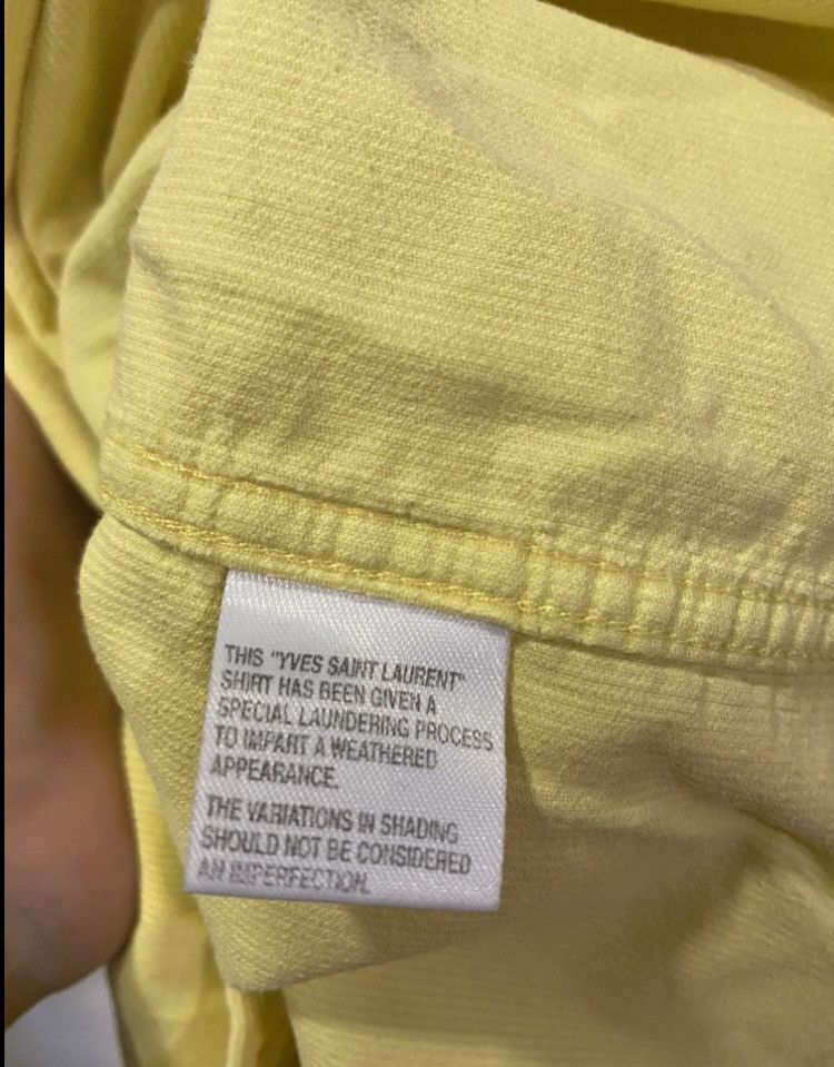 Yves Saint Laurent Corduroy YSL Shirt Velvet Yellow Size US L / EU 52-54 / 3 - 9 Thumbnail