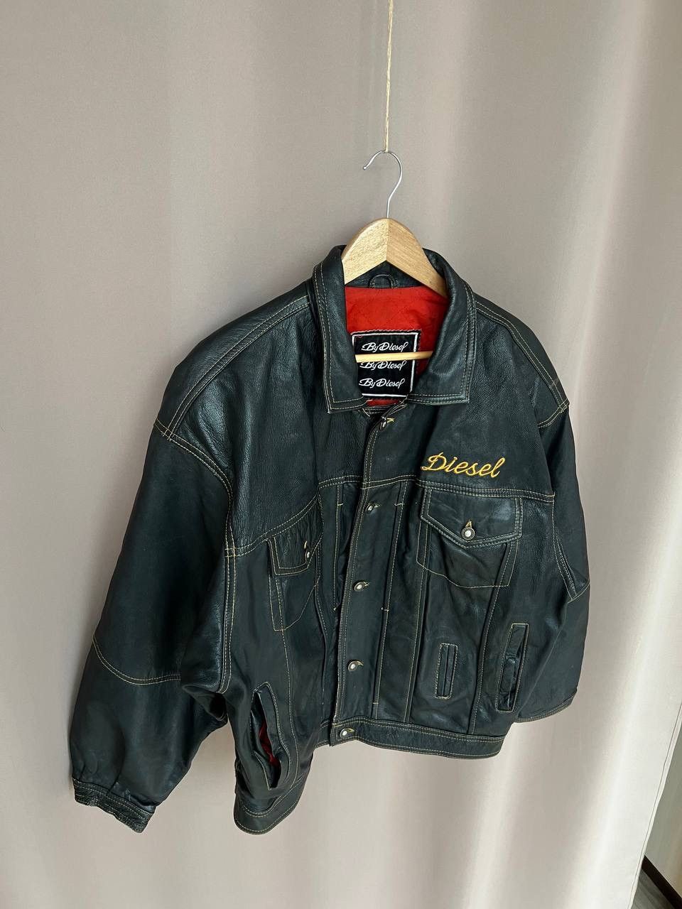 Diesel Diesel Big Back Logo Leather Jacket New World Basic Size XL Size US XL / EU 56 / 4 - 4 Thumbnail