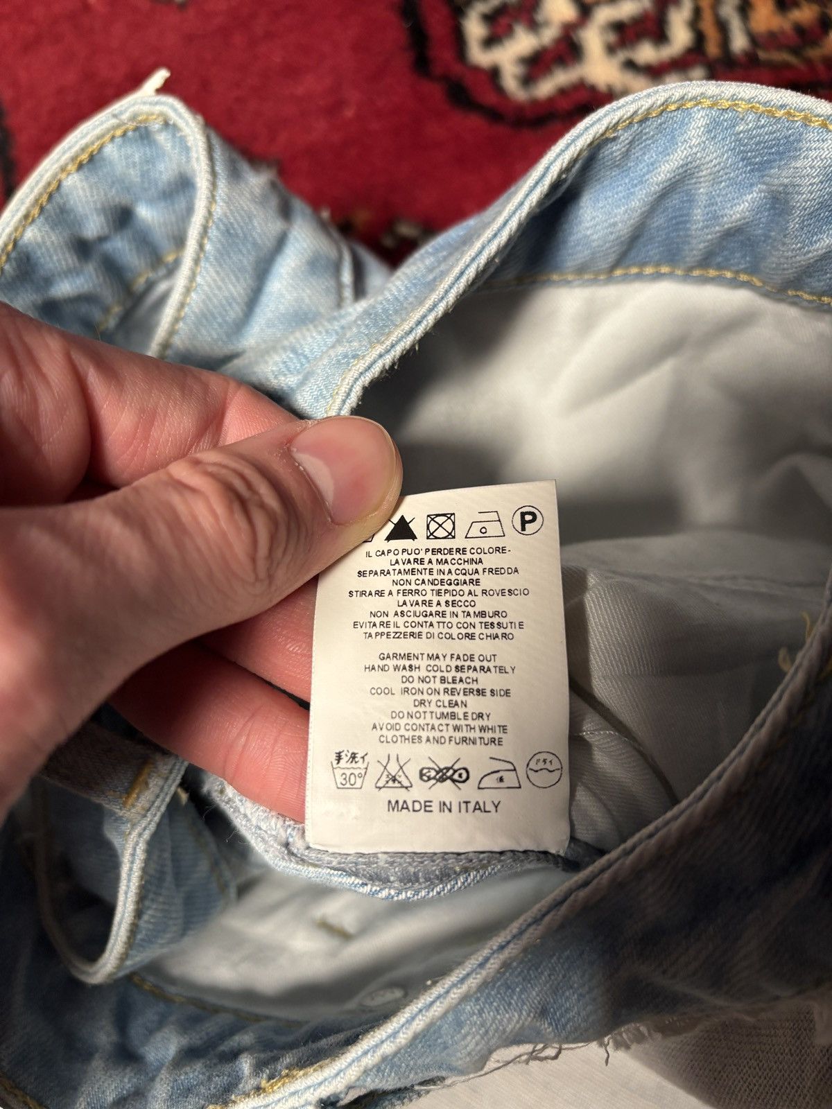 H&M × Jean-Michel Basquiat × Who Decides War Graffiti denim double layer Size US 36 / EU 52 - 7 Thumbnail