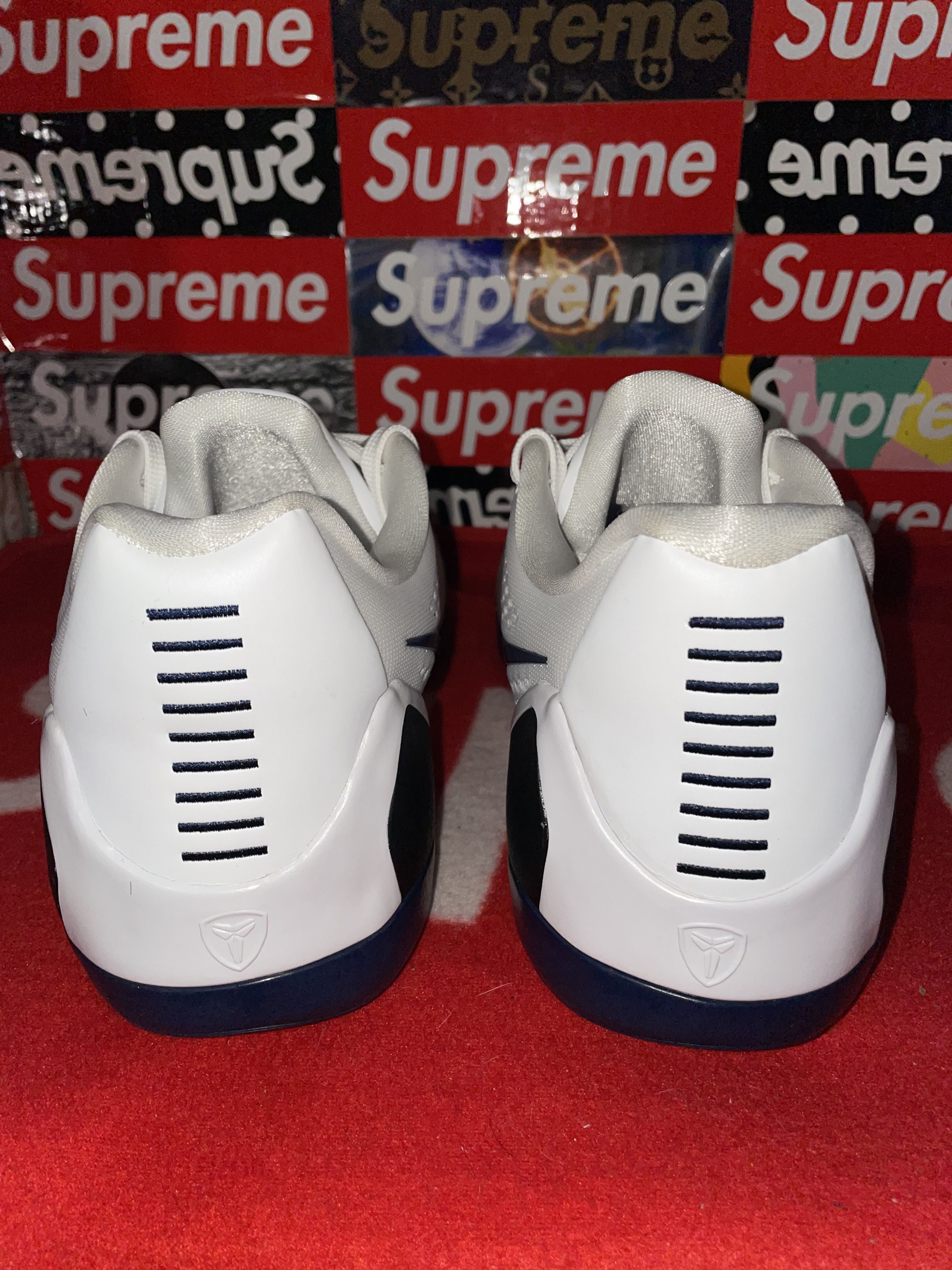 Nike Nike Kobe 9 Elite Low EM TB White Midnight Navy IH5095-101 Size US 15 / EU 48 - 3 Thumbnail