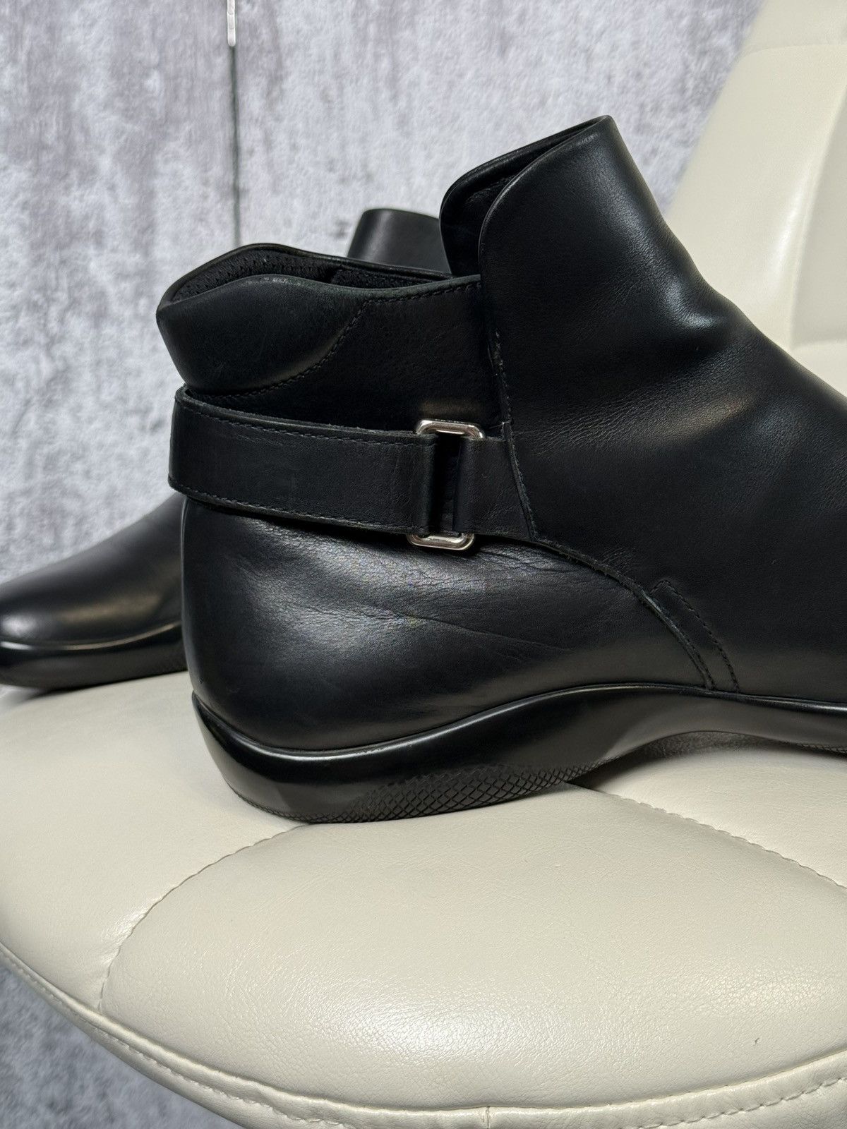 Prada Prada Sport Leather Ankle Boots Strap Men’s Chelsea Shoes Size US 11 / EU 44 - 7 Thumbnail