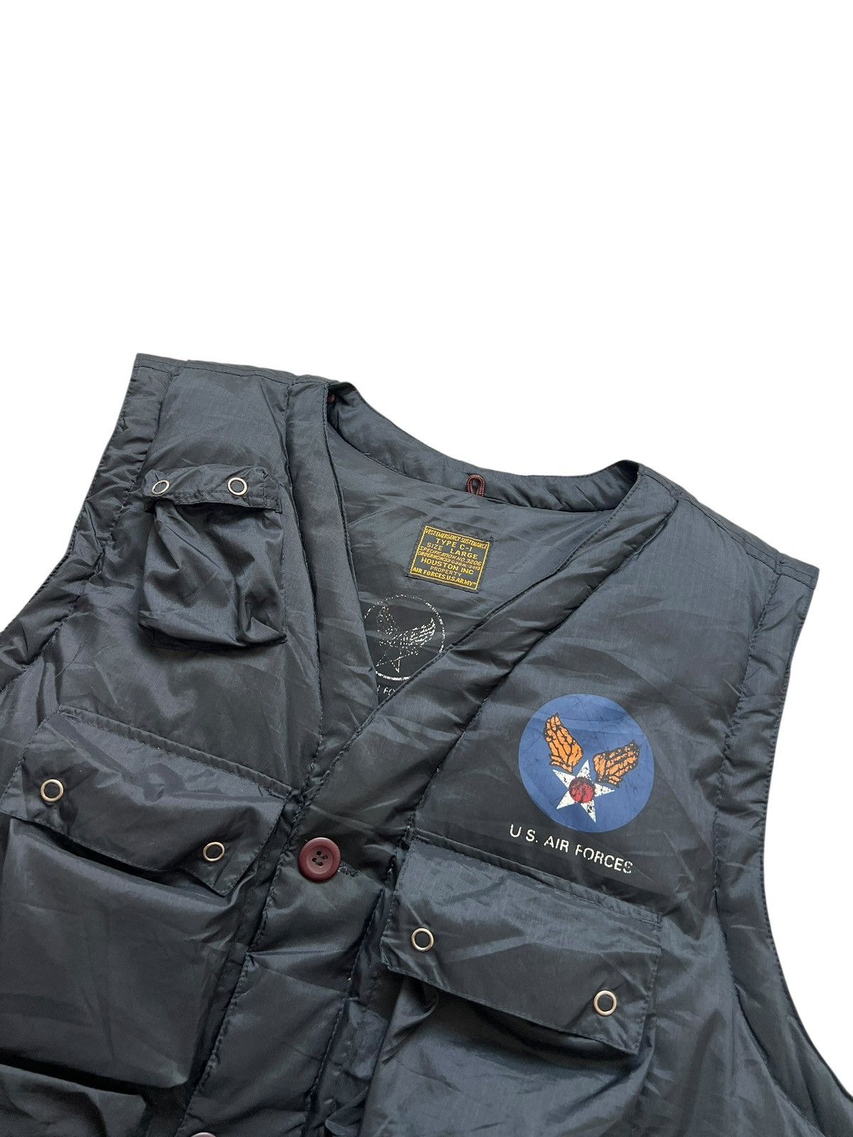 Japanese Brand Houston 🎌 Type C-1 Reproduction Military Vest Size US M / EU 48-50 / 2 - 3 Thumbnail