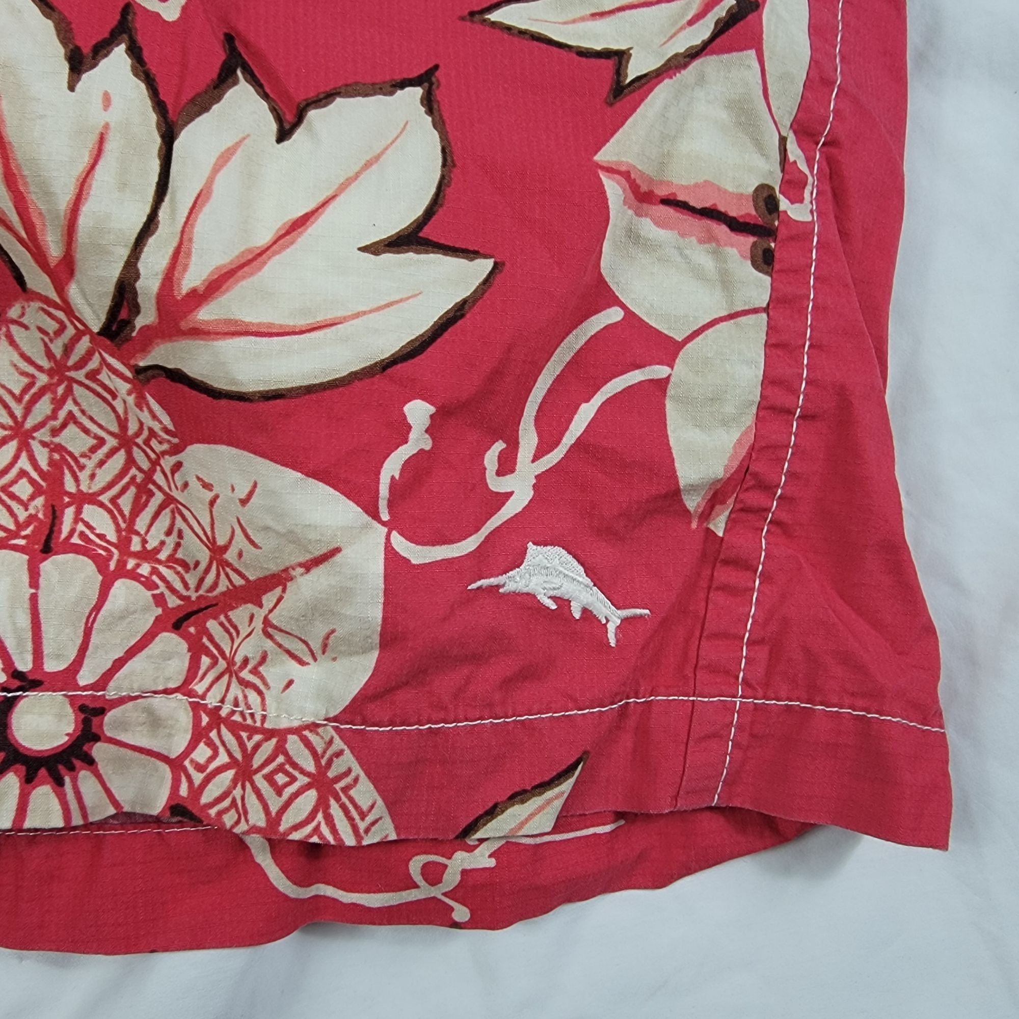 Tommy Bahama Tommy Bahama Relax Mens Large Red Floral Swim Shorts Summer Size US 44 / EU 60 - 3 Thumbnail