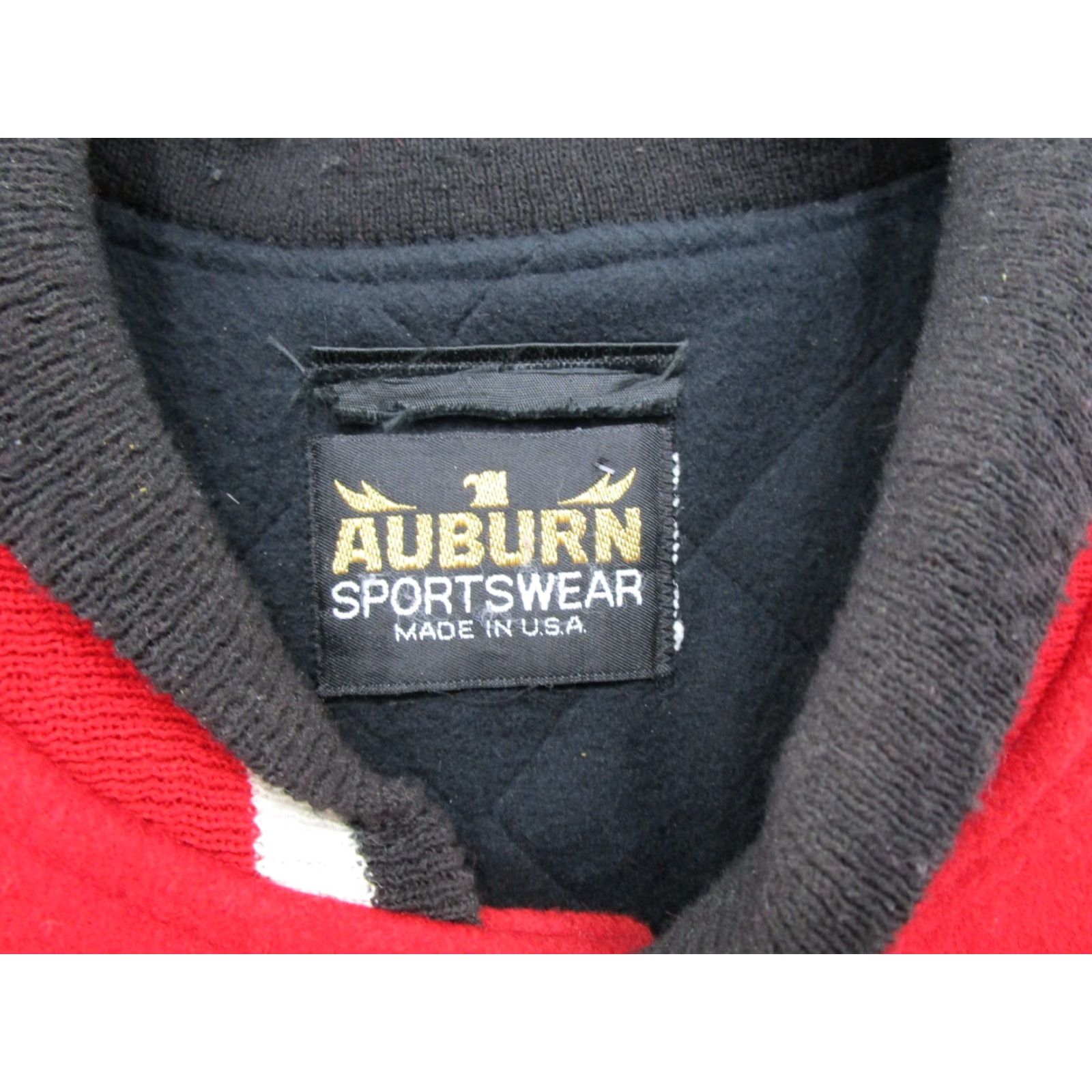 Vintage VTG Auburn Sportswear Harley Patch Varsity Wool Jacket USA Made Read Size US L / EU 52-54 / 3 - 3 Thumbnail
