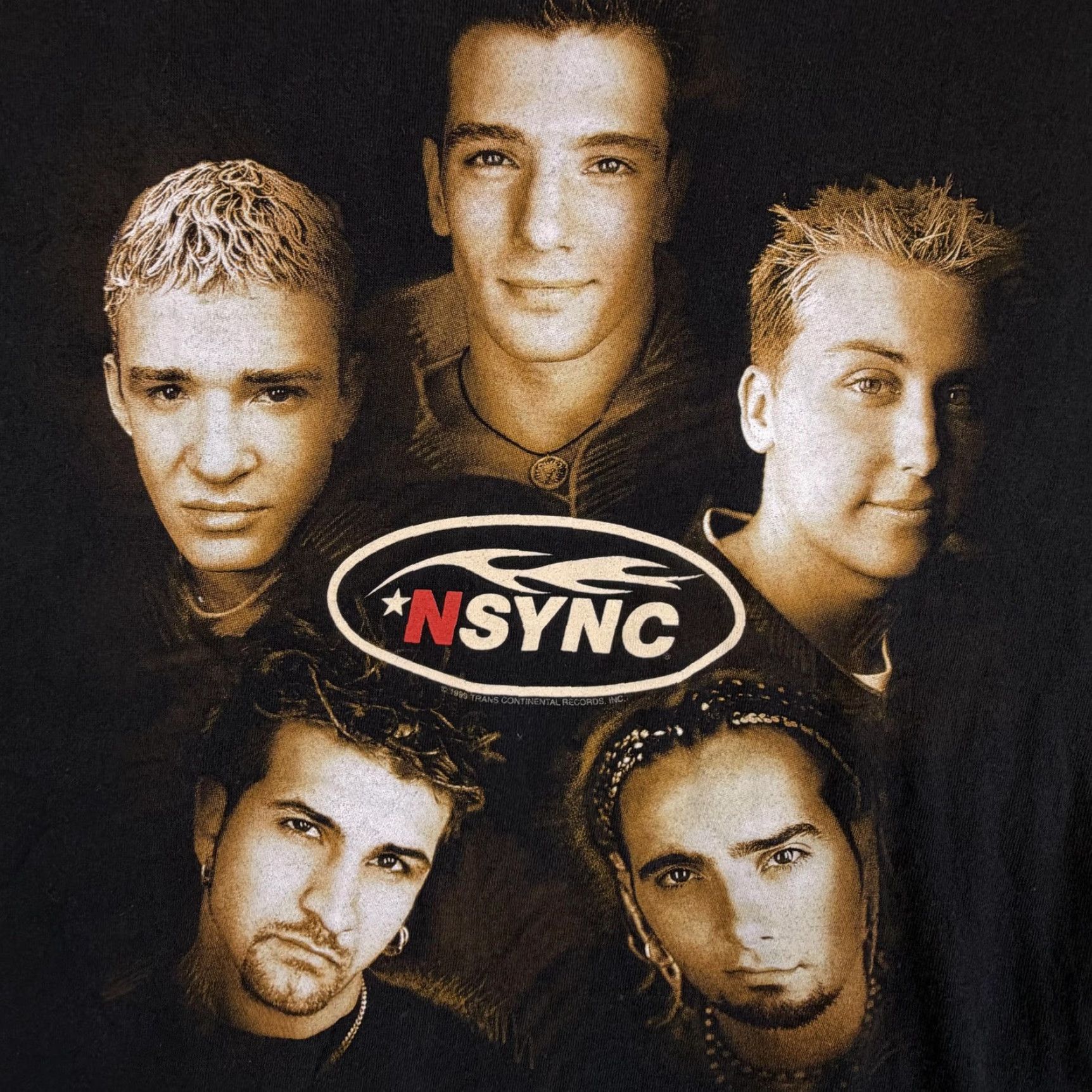 Vintage VINTAGE NSYNC Shirt Mens Large Black 1999 Faces Graphic Boy Band 90s Winterland Size US L / EU 52-54 / 3 - 3 Thumbnail