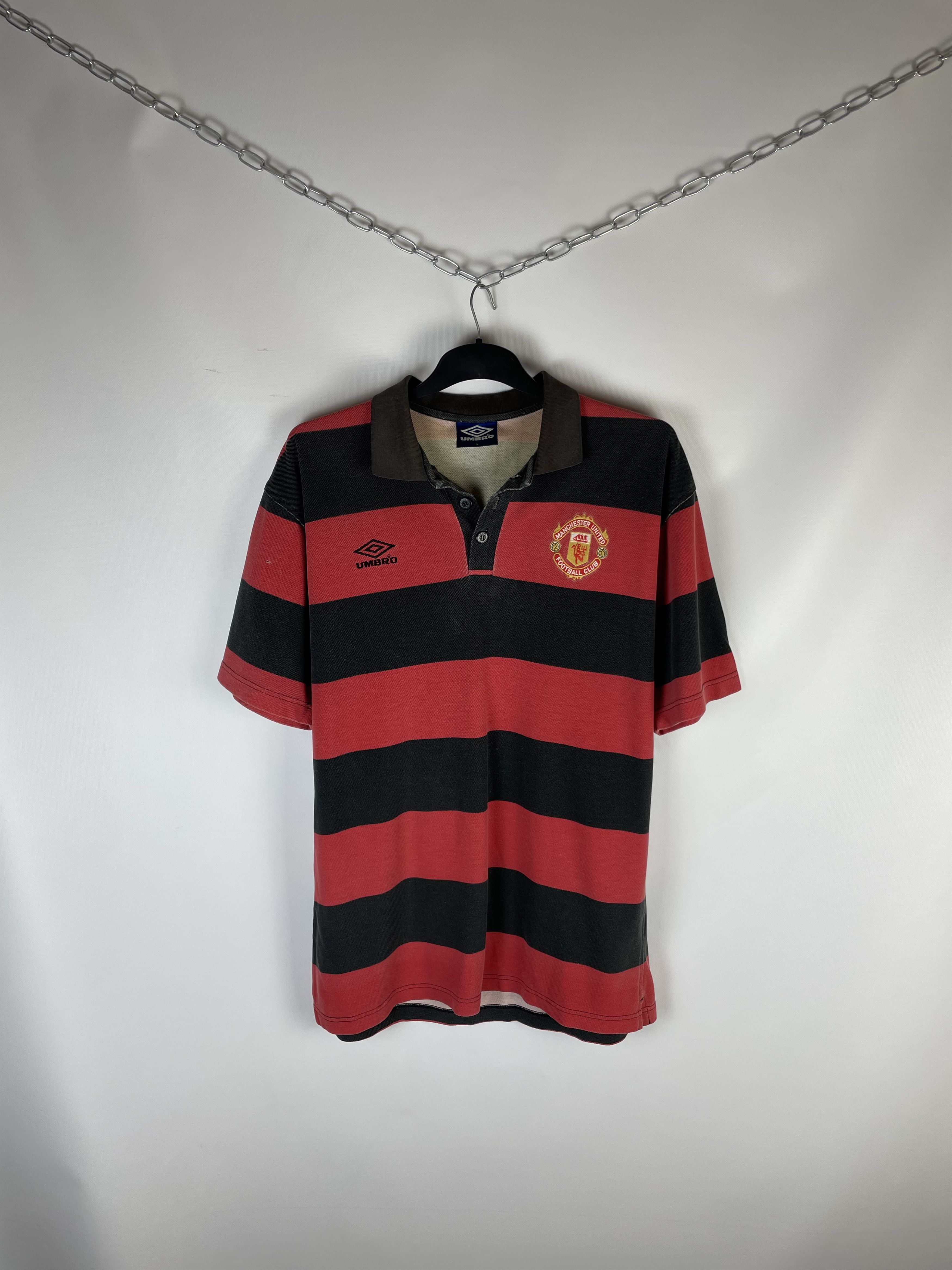 Umbro × Vintage England 90s Green Flag training football polo