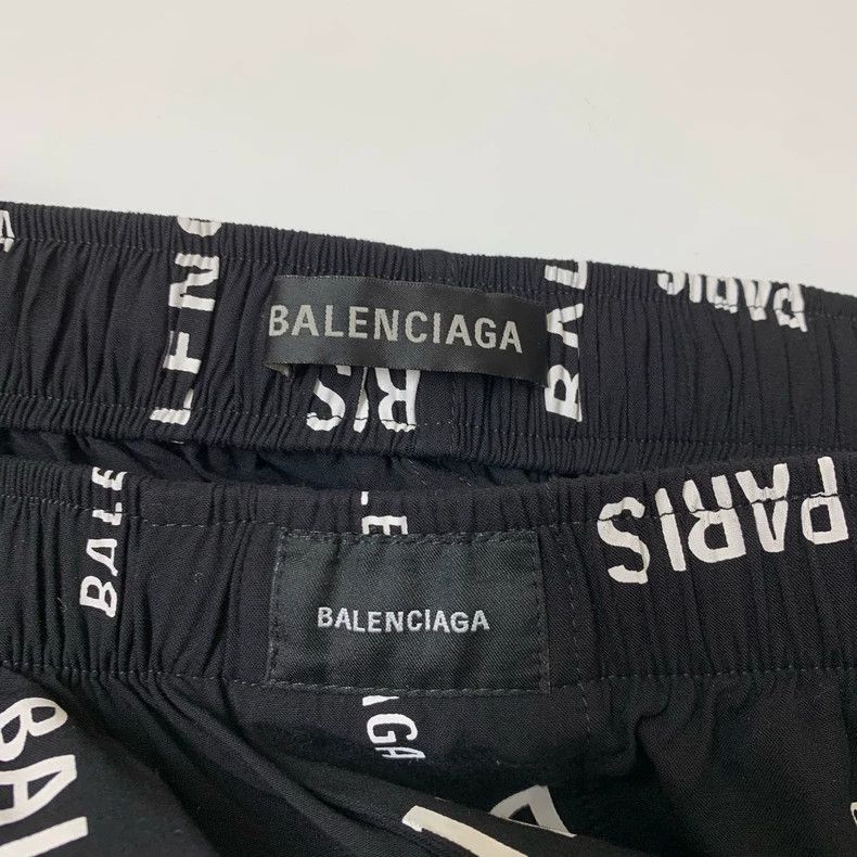 Balenciaga Balenciaga Full Print Letter Wide Leg Pants Size US 34 / EU 50 - 2 Thumbnail