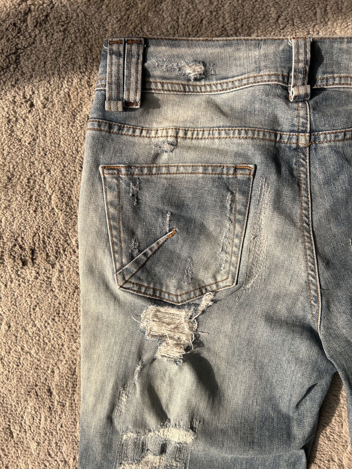 John Galliano John Galliano Distressed Denim Size US 33 - 5 Thumbnail