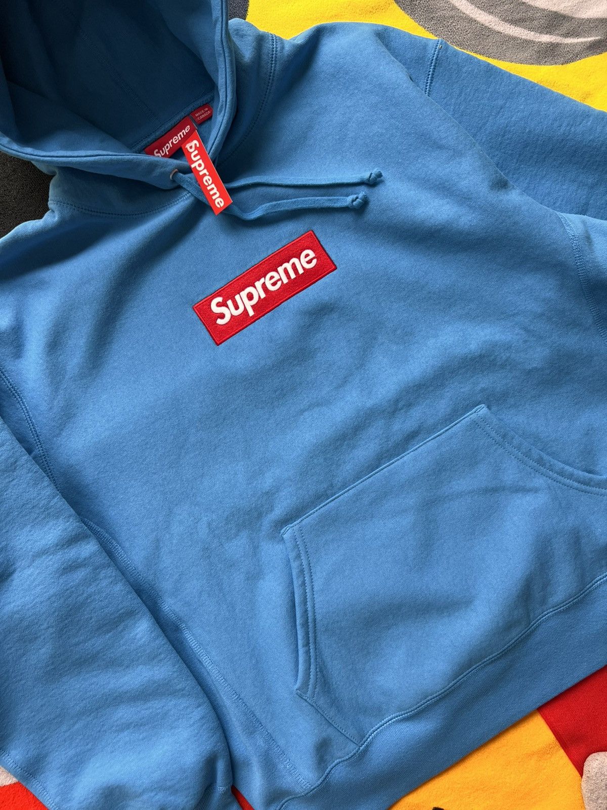 Supreme Supreme Box Logo Hooded Sweatshirt CYAN light blue navy sky Size US M / EU 48-50 / 2 - 12 Thumbnail