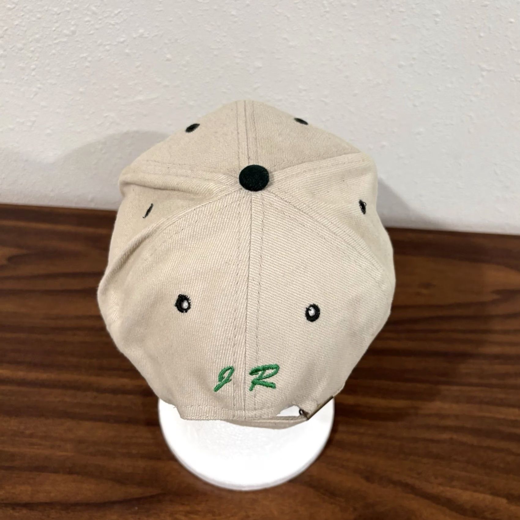 Vintage VINTAGE John Deere Hat Cap Trucker 90s USA Beige Cotton OS Adjustable Men안 Size ONE SIZE - 4 Thumbnail