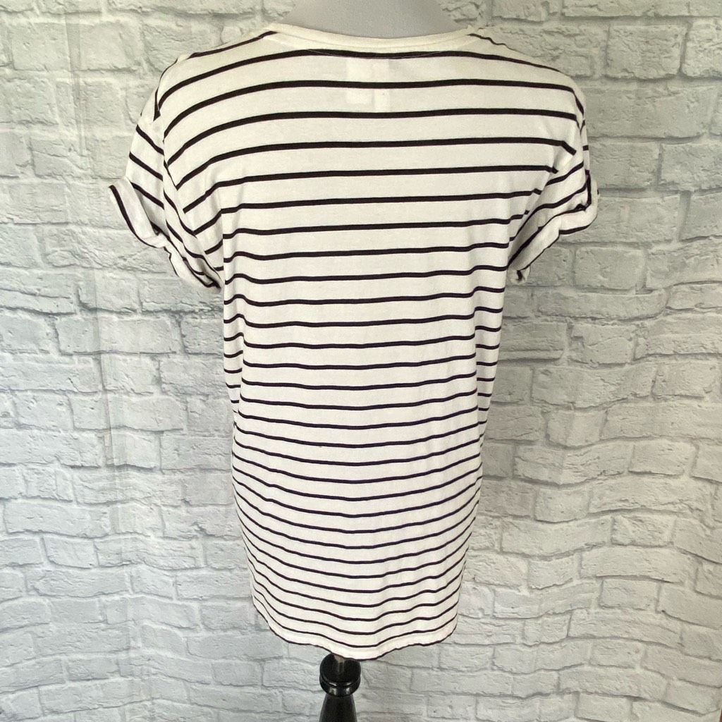 H&M H&M divided women S scoopneck short sleeve long length strip Size S / US 4 / IT 40 - 10 Thumbnail