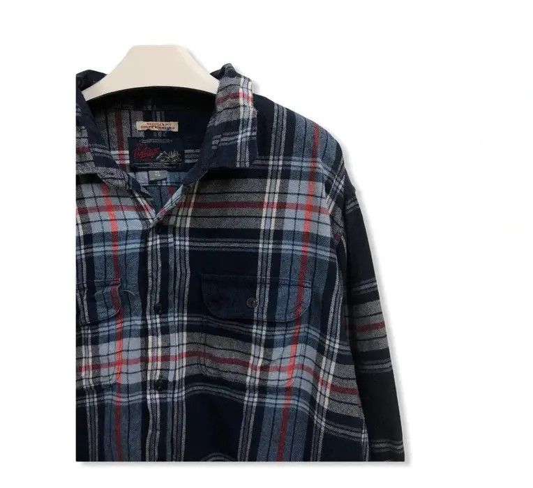 Flannel × Vintage Vintage Old Navy Checked Plaid Tartan Flannel Shirt 👕 Size US XL / EU 56 / 4 - 2 Thumbnail