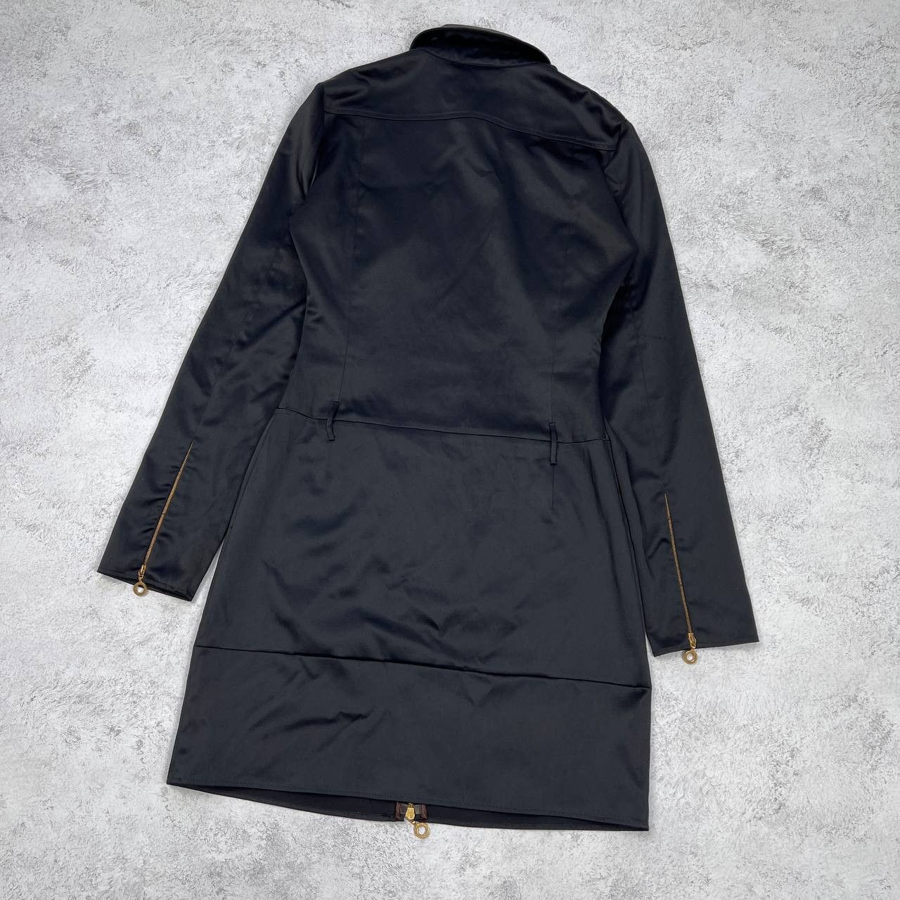 Versace Jeans Couture Versace Black Coat Jacket Full Zip Gold Tone Hardware Size M / US 6-8 / IT 42-44 - 19 Thumbnail