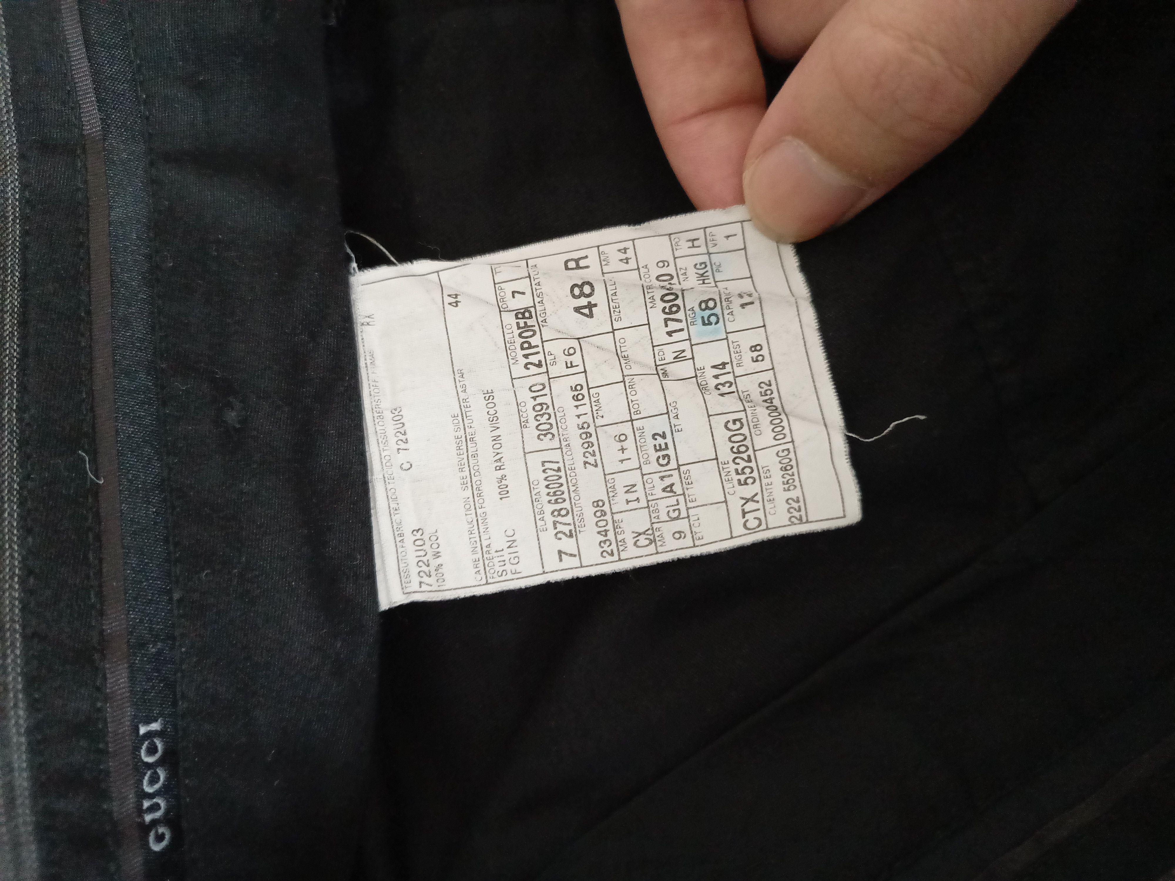 Gucci Gucci Grey Pinstripe 2 piece suit Size 48R - 7 Thumbnail